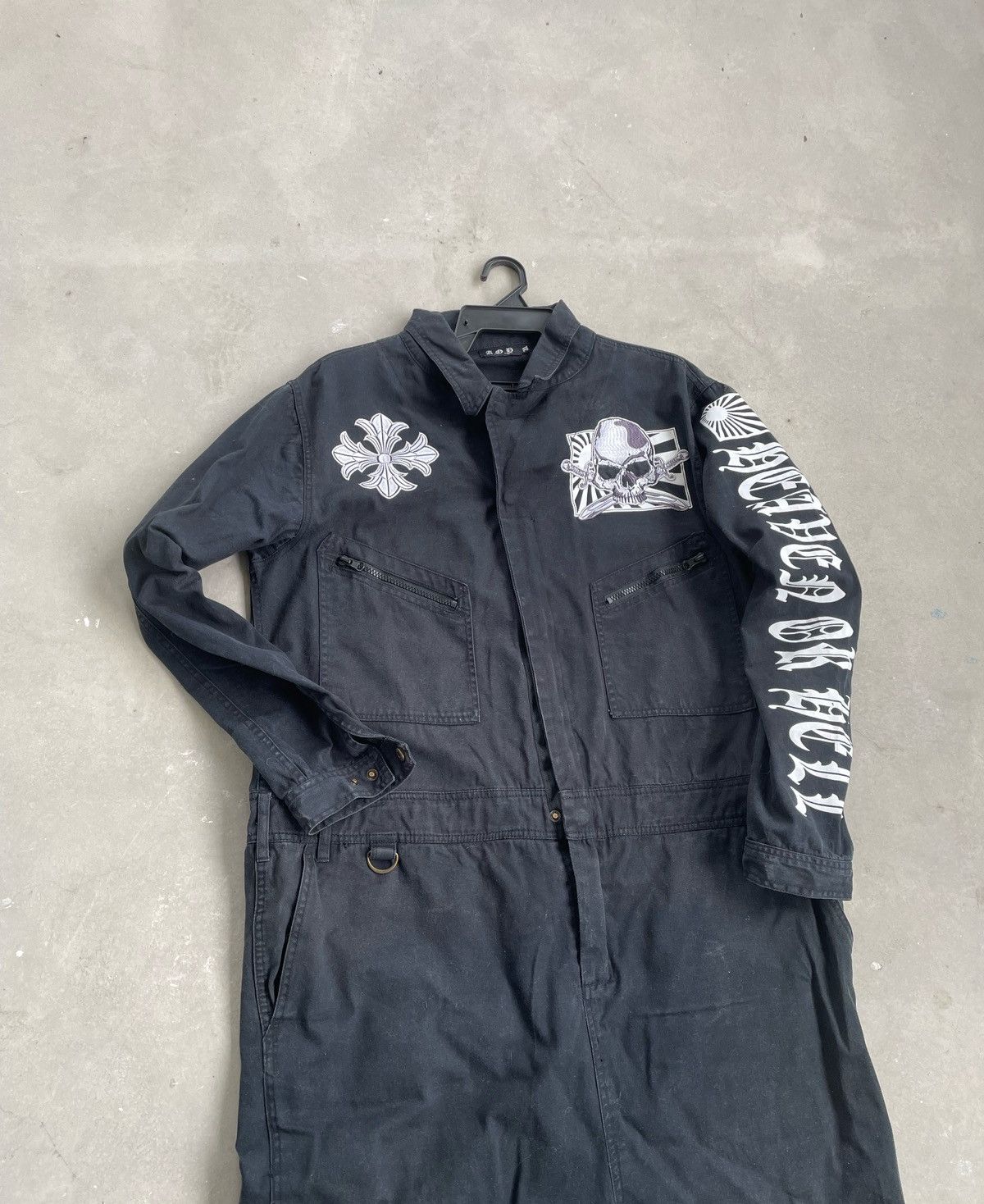 AFFXWRKS × Affliction A.O.P HEAVEN OR HELL COVERALL Size US 44 / EU 60 - 12 Thumbnail