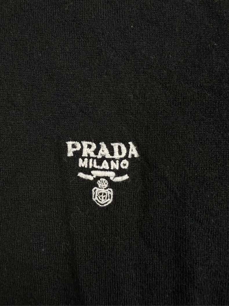 Prada Prada Embroidered wool short-sleeved POLO 2503-Nextarrow Size US L / EU 52-54 / 3 - 3 Thumbnail