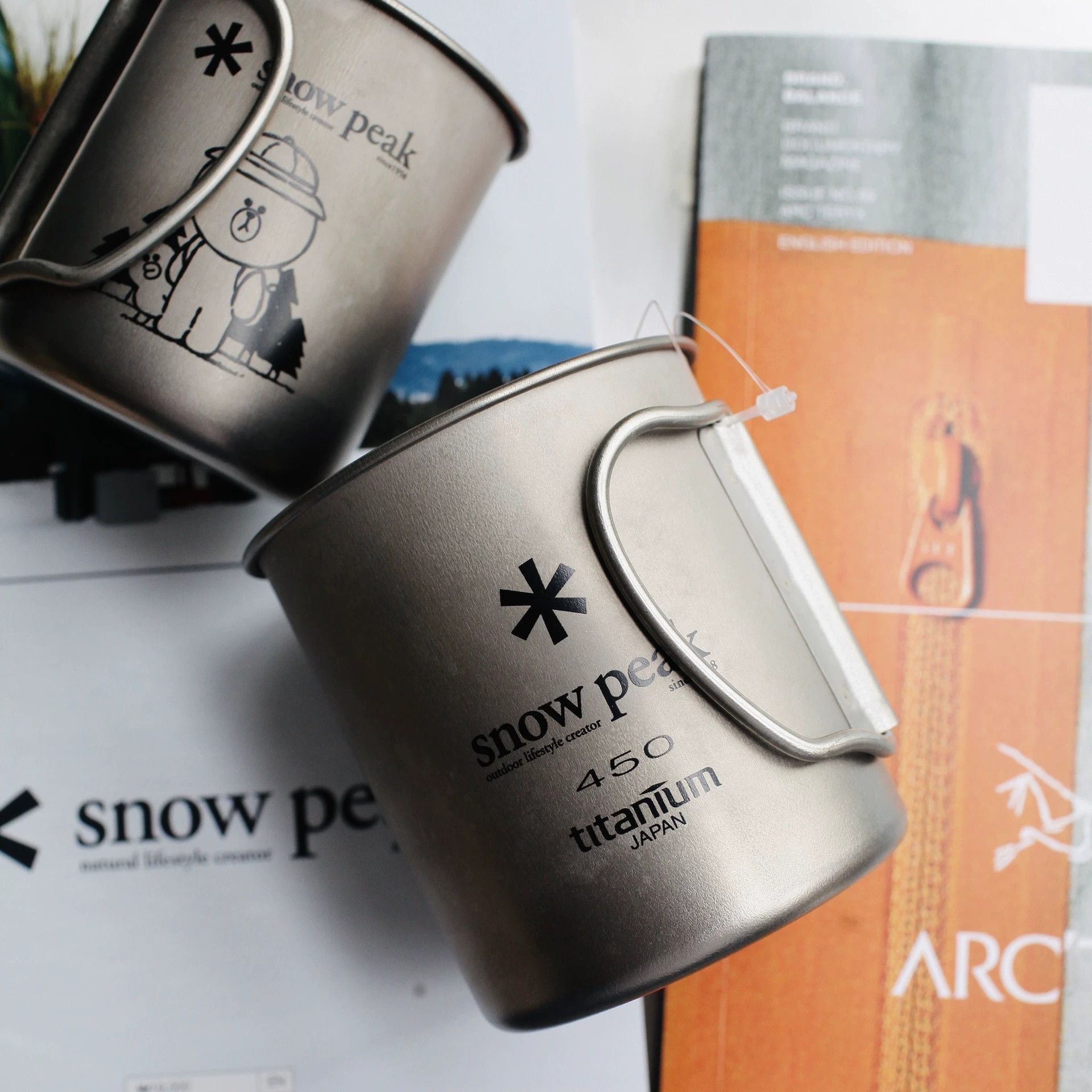 Snow Peak SNOW PEAK x LINE Ti Cup Deadstock 450ml w/ Marks Size ONE SIZE - 4 Thumbnail