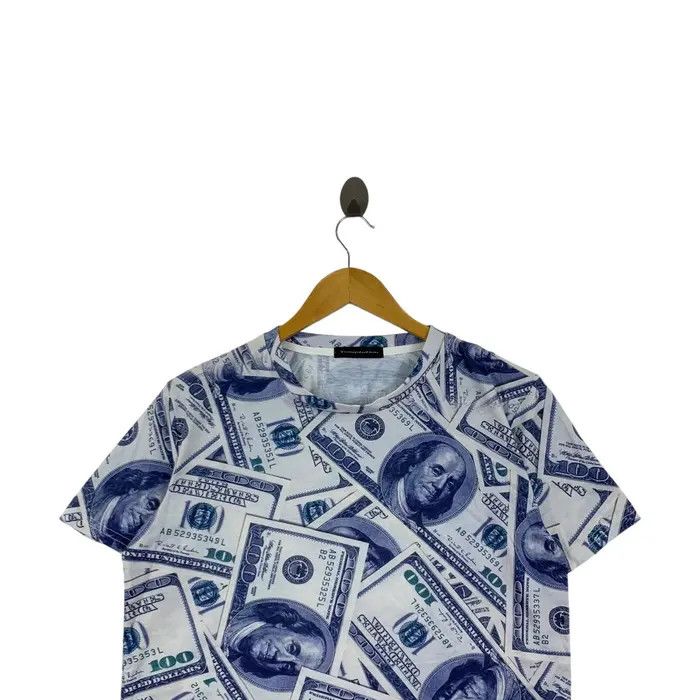 Vintage TEMPTATION 100 DOLLAR BILL Benjamin Franklin Tee Shirt Size M / US 6-8 / IT 42-44 - 2 Thumbnail