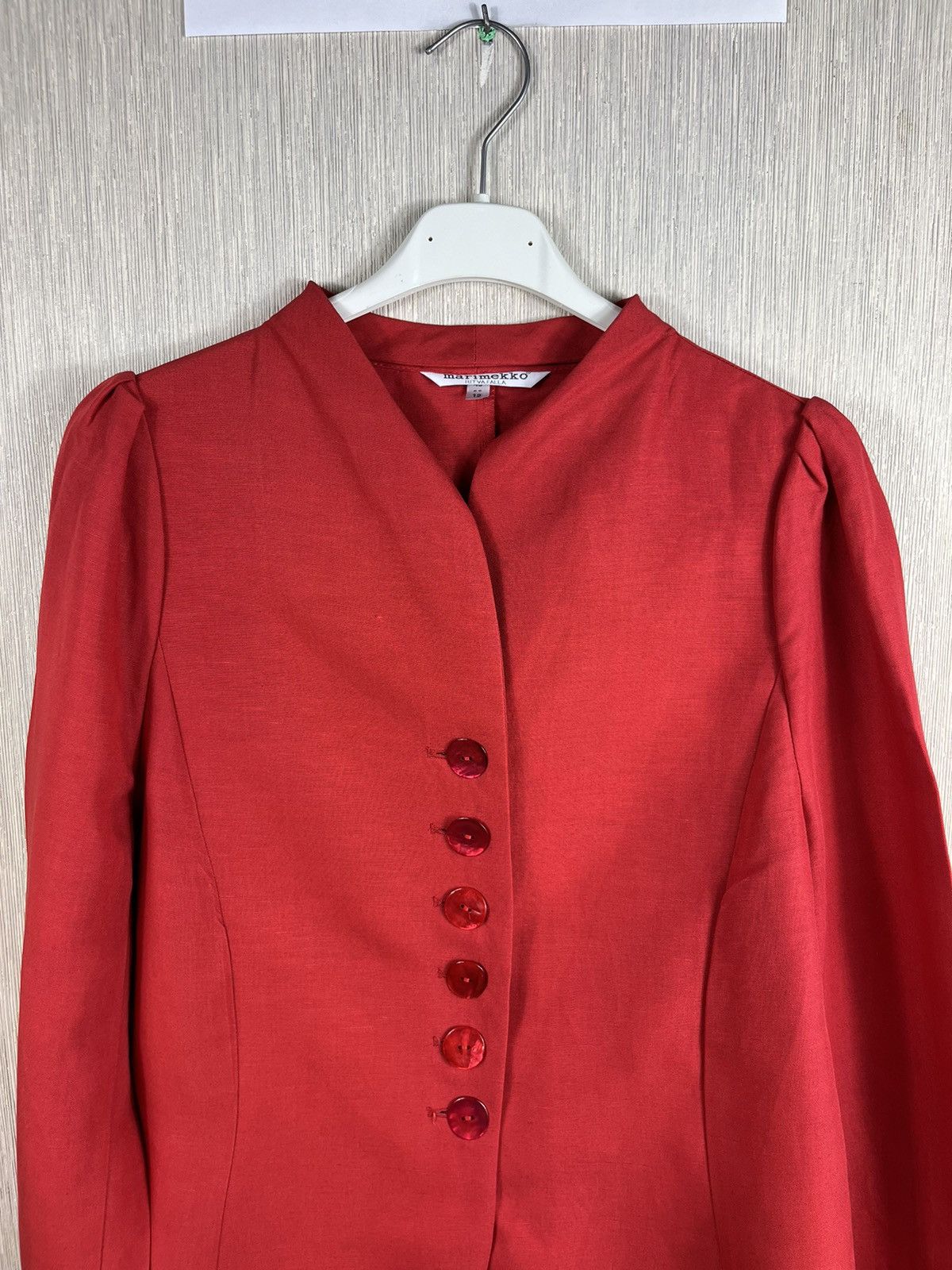 Designer × Marimekko Marimekko ritva falla linen blazer button jacket Size M / US 6-8 / IT 42-44 - 3 Thumbnail