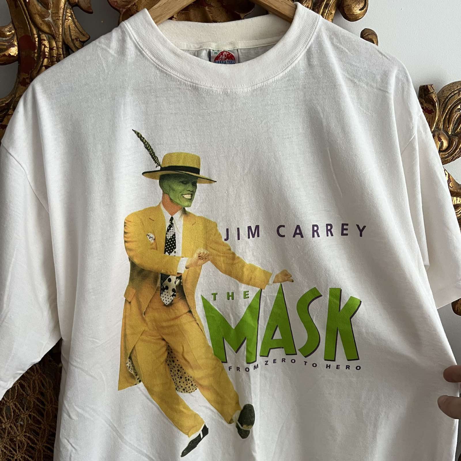 Vintage THE MASK JIM CARREY VINTAGE 1994 T SHIRT SIERRA TEEZ SZ XL Size US XL / EU 56 / 4 - 3 Thumbnail