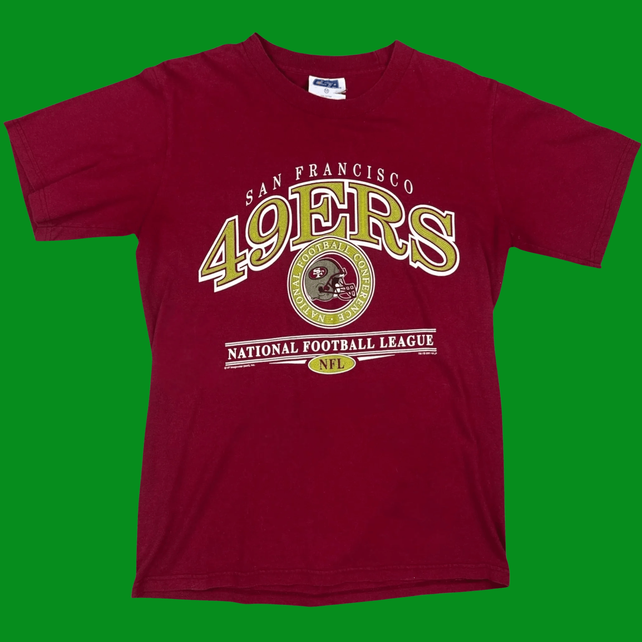 CSA VTG 90s San Francisco 49ers NFC Helmet CUSA Tee Size US M / EU 48-50 / 2 - 1 Thumbnail