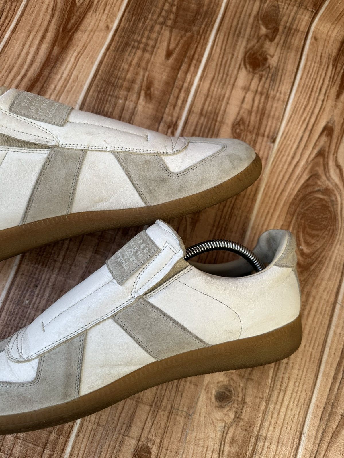 Maison Margiela Maison Margiela's Laceless GAT White/Gray Sneakers Size US 8 / EU 41 - 16 Thumbnail