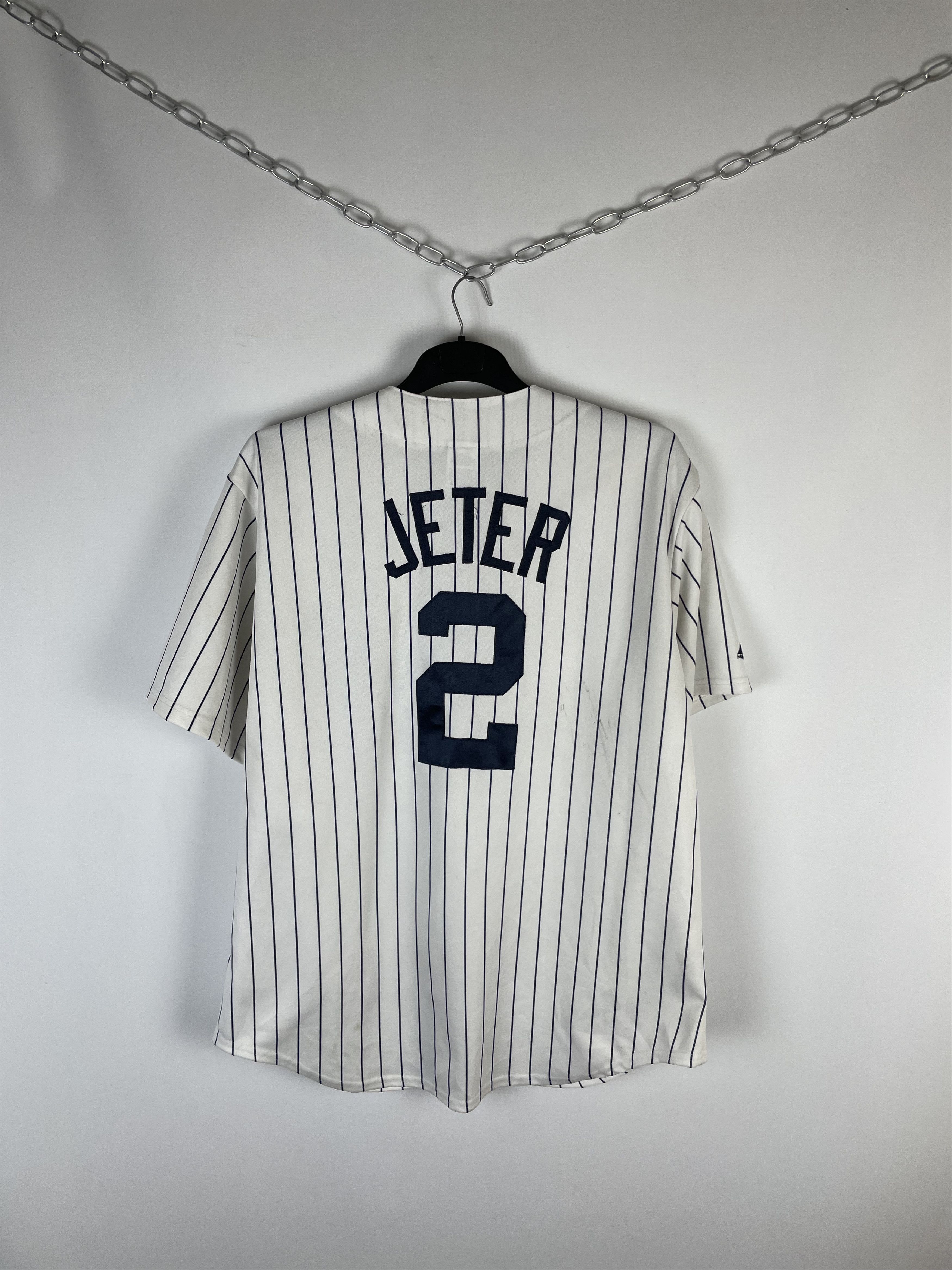 Majestic Vintage MLB New York Yankees Derek Jeter #2 Majestic Jersey Size US XL / EU 56 / 4 - 12 Thumbnail