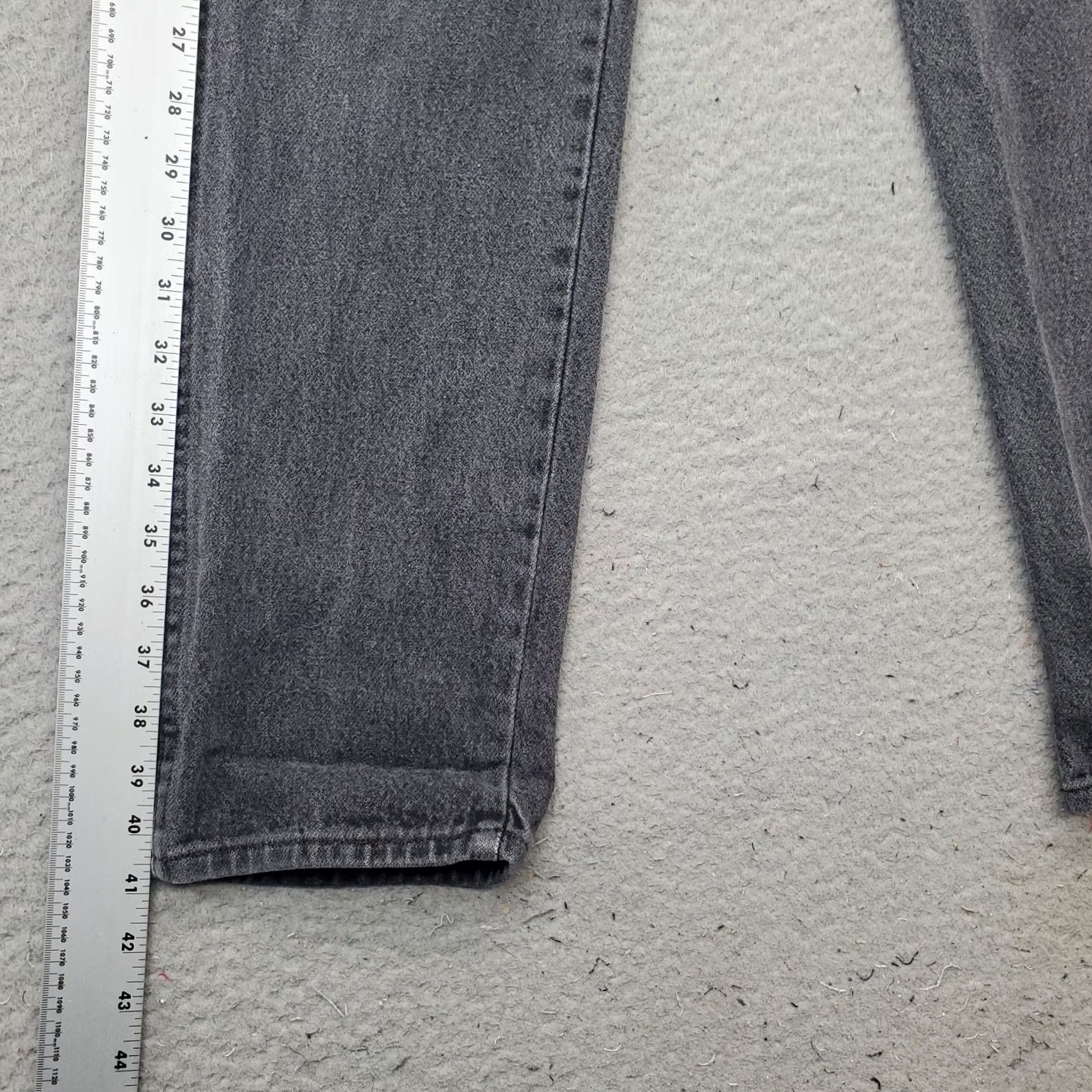 Wrangler Wrangler Jeans Womens 7x32 Gray Denim Dark Wash Streetwear Straight Leg Outdoor Jeans Size 28" / US 6 / IT 42 - 3 Thumbnail