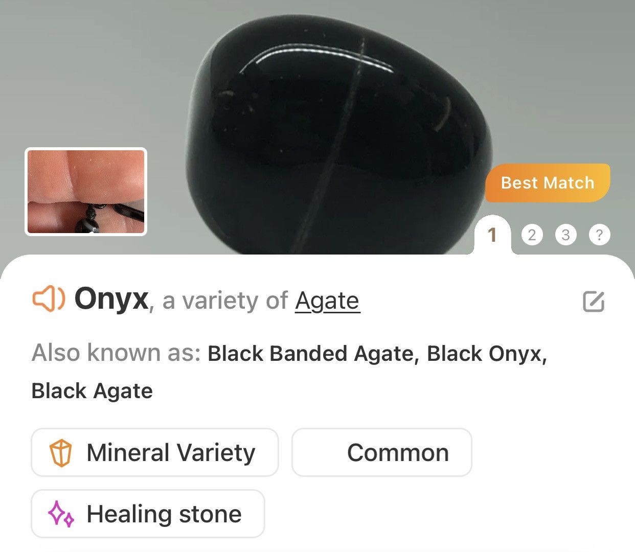 Handmade Hand crafted genuine stone agate black onyx necklace Size ONE SIZE - 11 Thumbnail