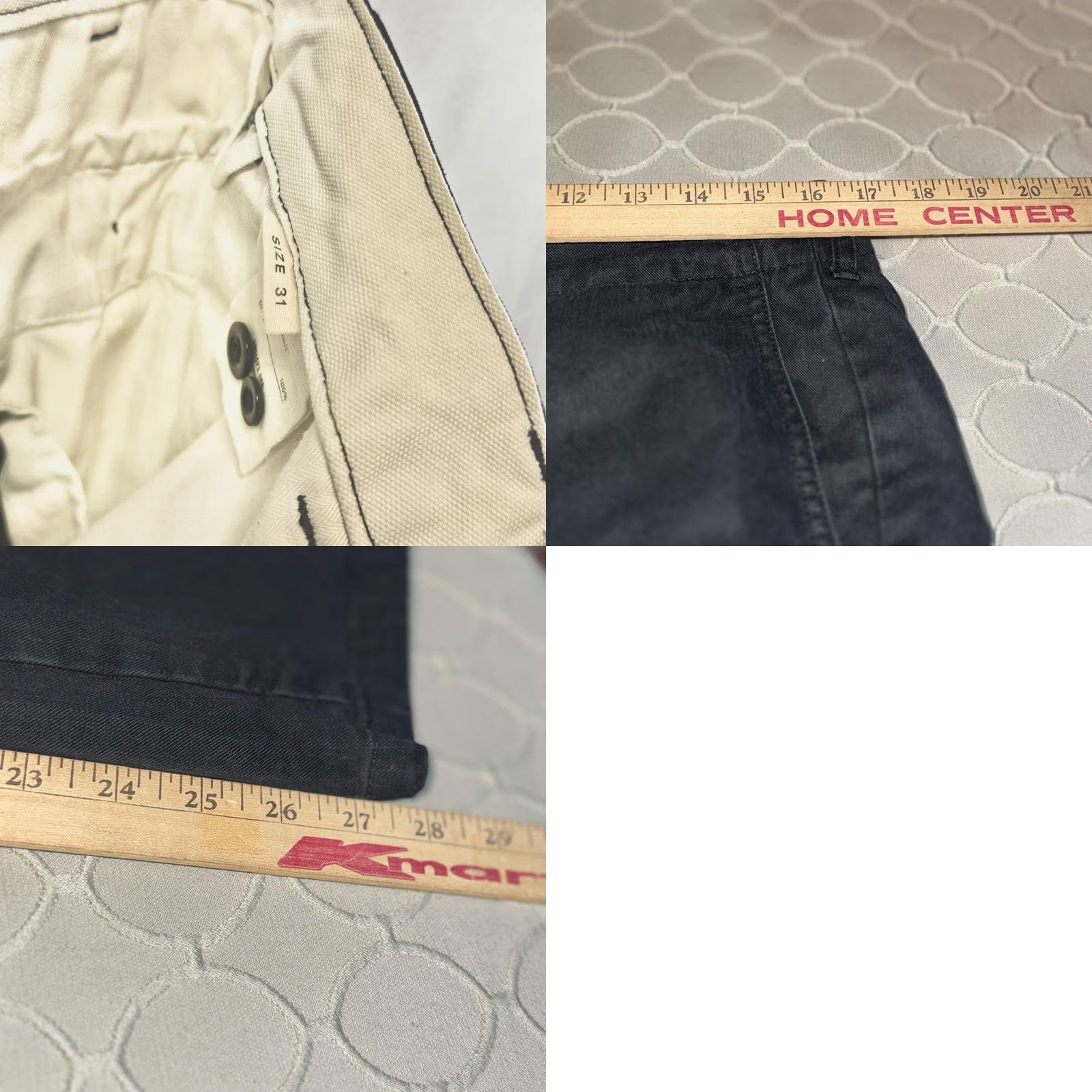 Buck Mason Buck Mason Pants Mens 31 Black Maverick Slim Officer Chino Button Fly Twill Size US 31 - 8 Thumbnail
