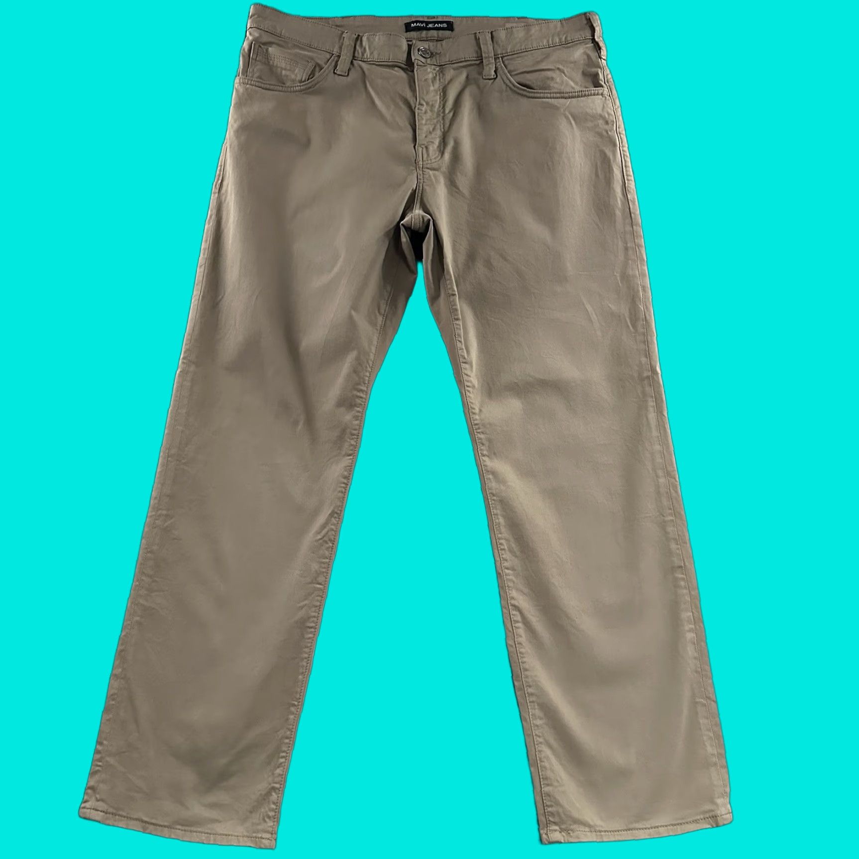 Vintage Mavi Jeans Beige Size 38x30 Matt Relaxed Straight Leg Denim Cotton Blend Jeans Mens Straight 30 In Inseam Relaxed Mid Rise Shirt? Size US 38 / EU 54 - 1 Thumbnail