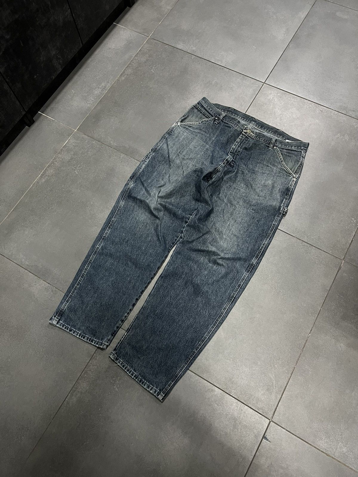 Vintage × Wrangler Vintage Workers Denim Jeans Carpenter Wrangler Size US 38 / EU 54 - 7 Thumbnail