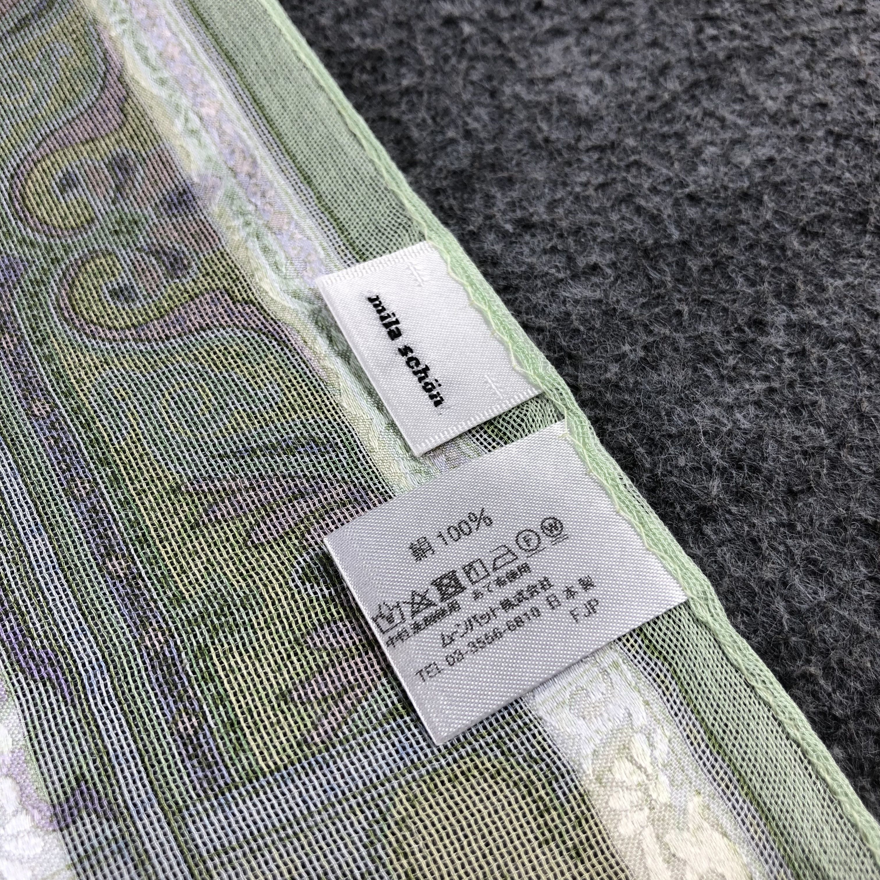 Mila Schon Mila Schon Silk Stole Silk Scarf M885 Size ONE SIZE - 5 Thumbnail