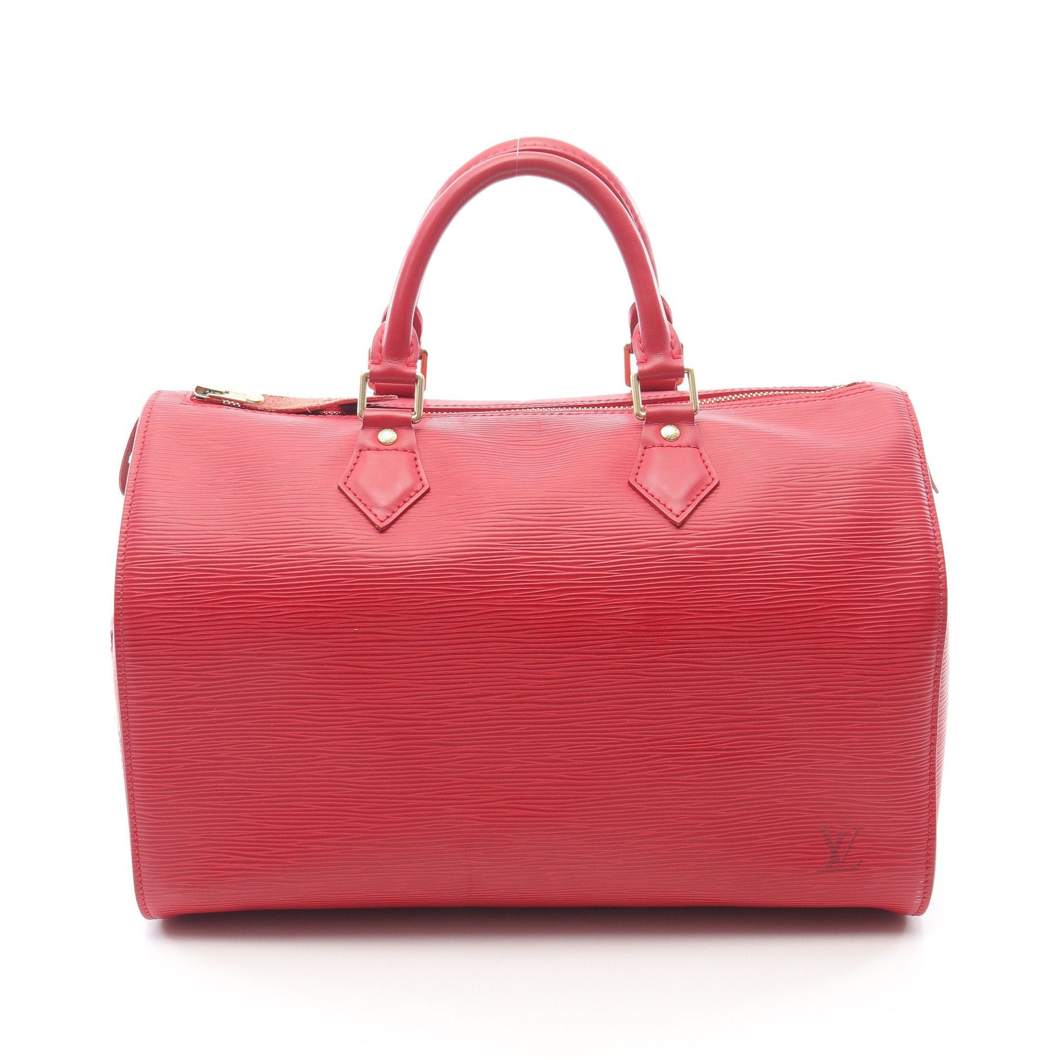 Louis Vuitton Louis Vuitton Speedy 30 Epi Handbag Leather Red Size ONE SIZE - 1 Thumbnail