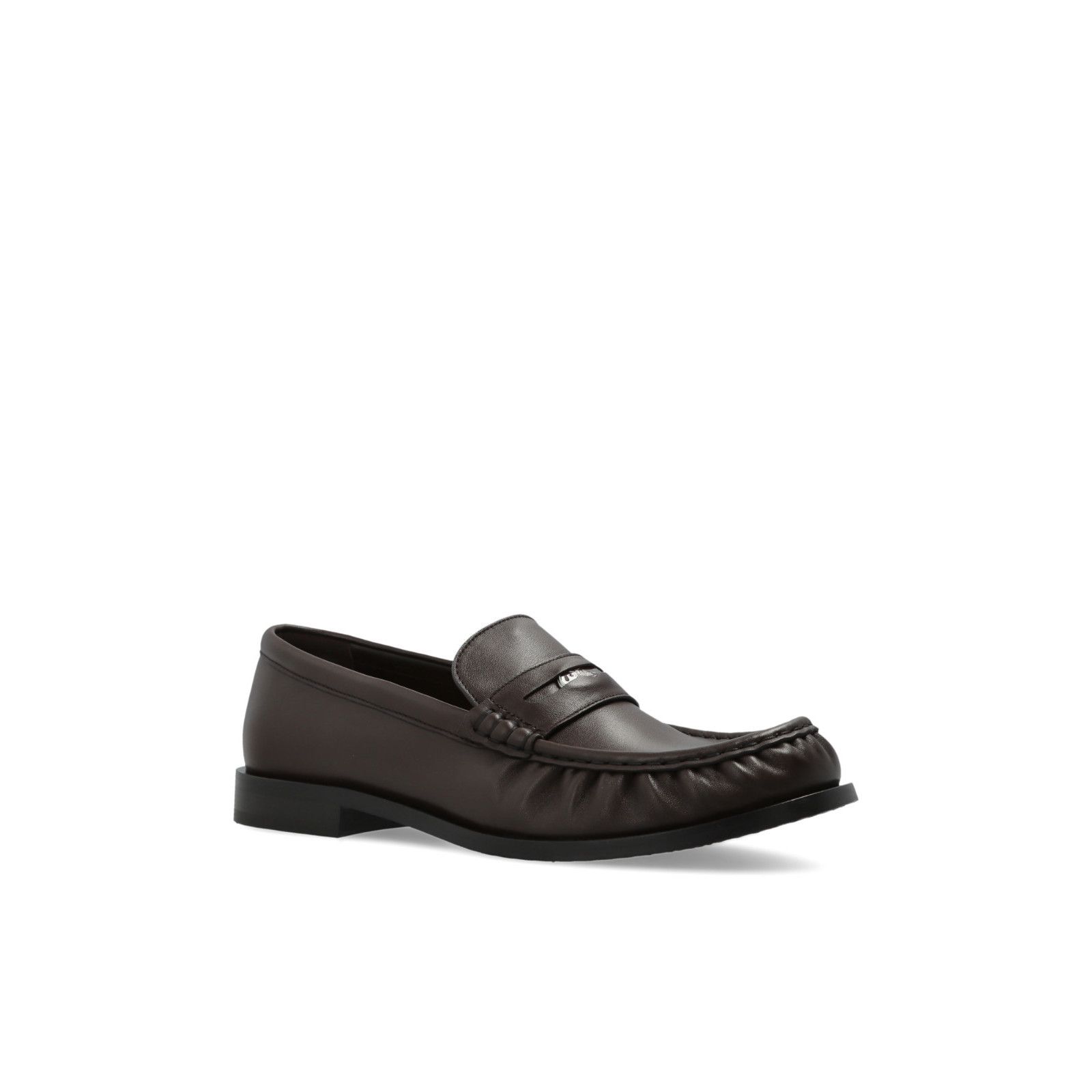 Burberry BURBERRY Brown Leather Loafers Authentic (Men's size:10;) Size US 10 / EU 43 - 2 Thumbnail