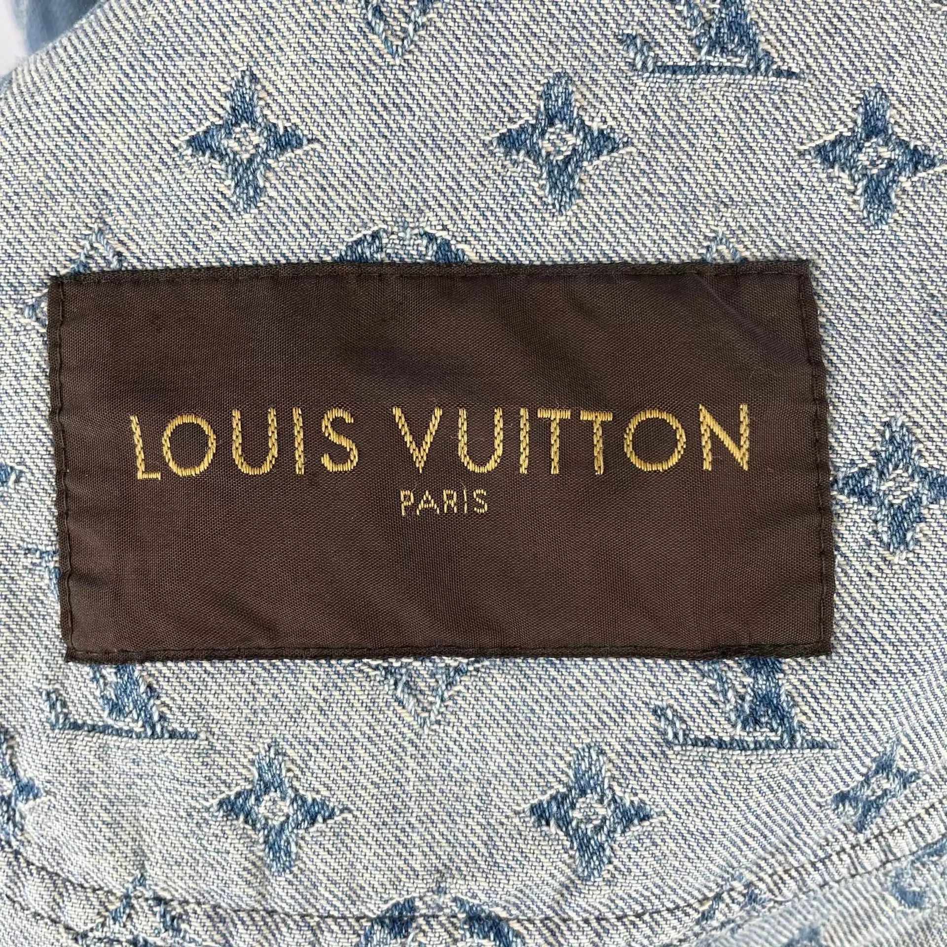 Louis Vuitton LV x Supreme Blue Denim Jacket 50 Size US M / EU 48-50 / 2 - 4 Thumbnail