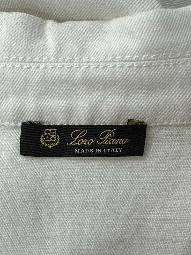 Loro Piana LORO PIANA White pocket embroidered letters Size M / US 6-8 / IT 42-44 - 4 Thumbnail
