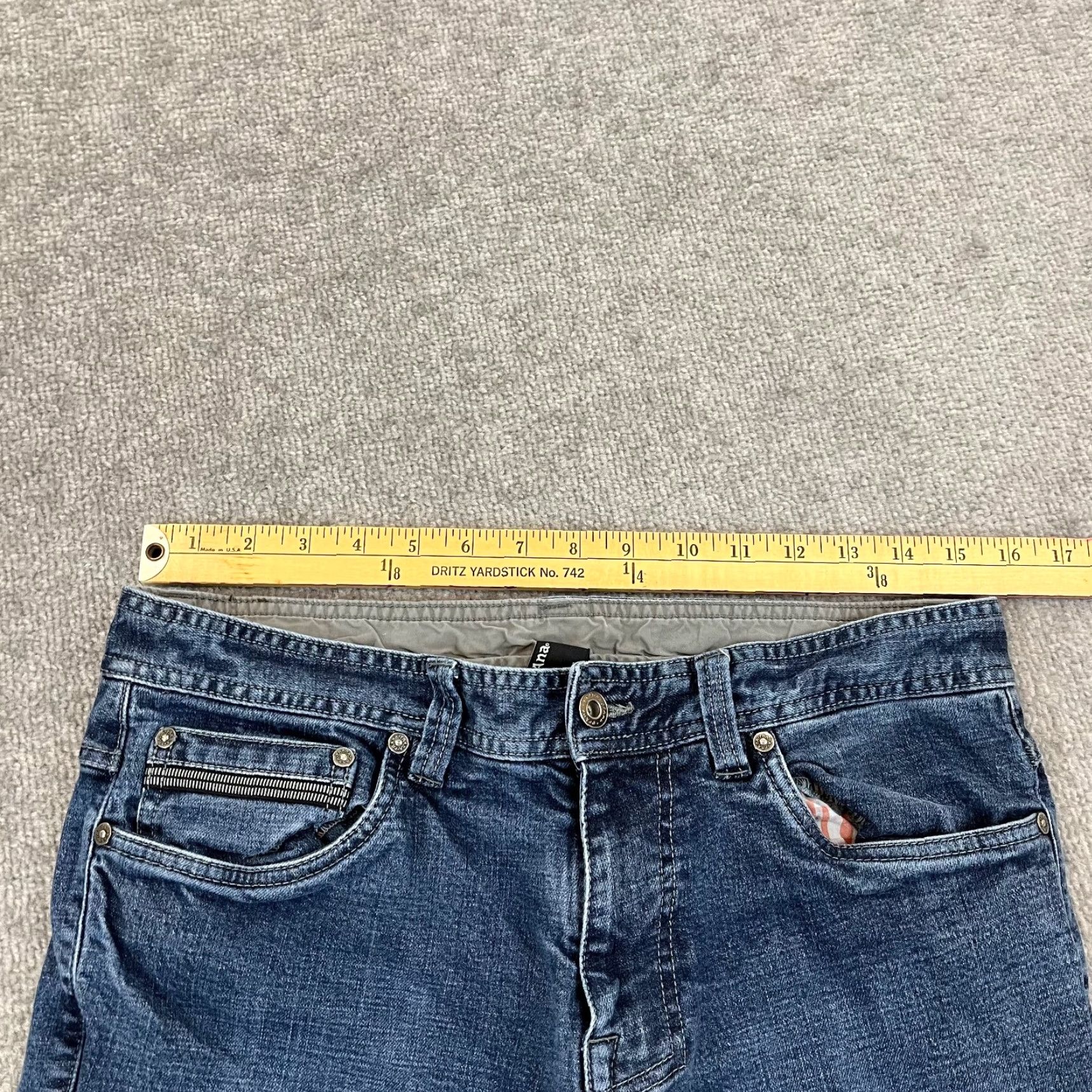 Prana PRANA Jeans Mens 32x31 Slim Medium Blue Denim Pants Hiking Outdoor 5-Pocket Design Regular Size US 32 / EU 48 - 4 Thumbnail