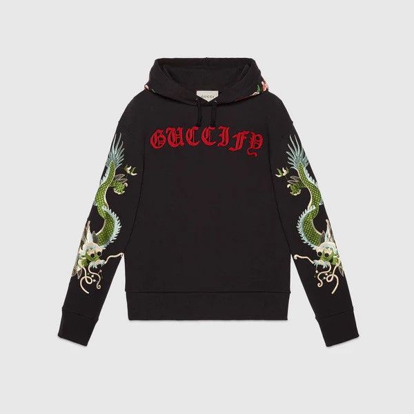Gucci Black Guccify Dragons Hoodie