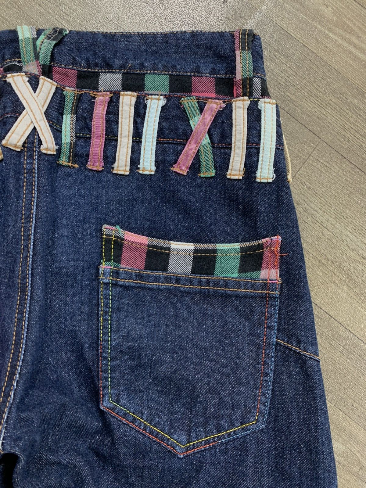 Hysteric Glamour 2000s Sorridere Double Waist Punk Plaid Lgb Style Jeans Size US 29 - 16 Thumbnail