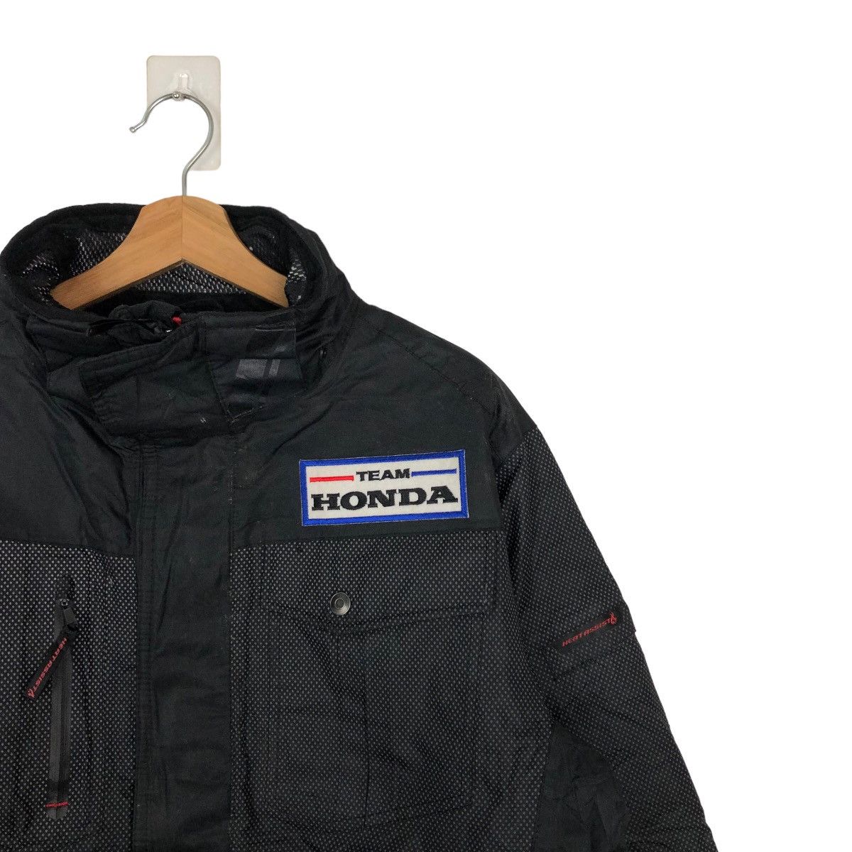 Honda 🔥RARE HONDA BOMBER JACKET SPELL OUT BIG LOGO RACING SPORTS Size US L / EU 52-54 / 3 - 5 Thumbnail