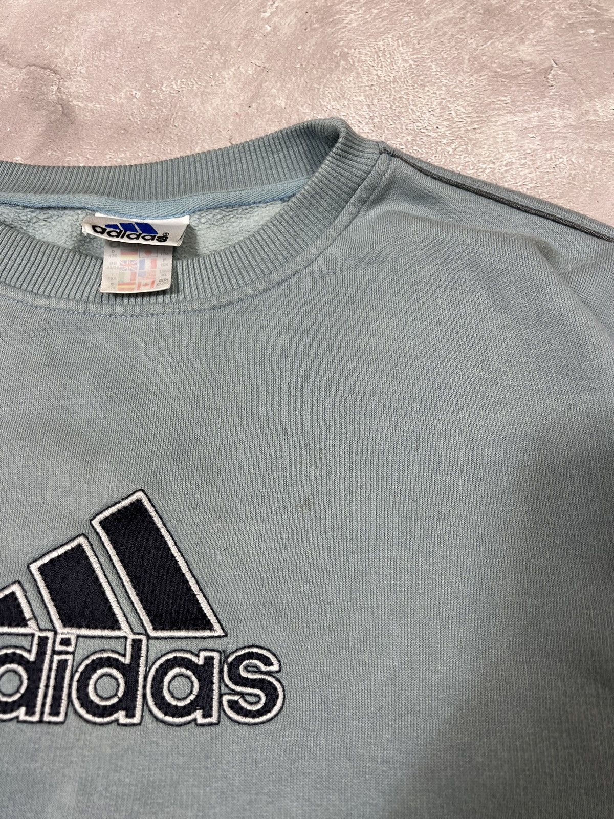 Adidas × Vintage Vintage 00s Adidas Baggy Sweatshirt Size US XL / EU 56 / 4 - 4 Thumbnail