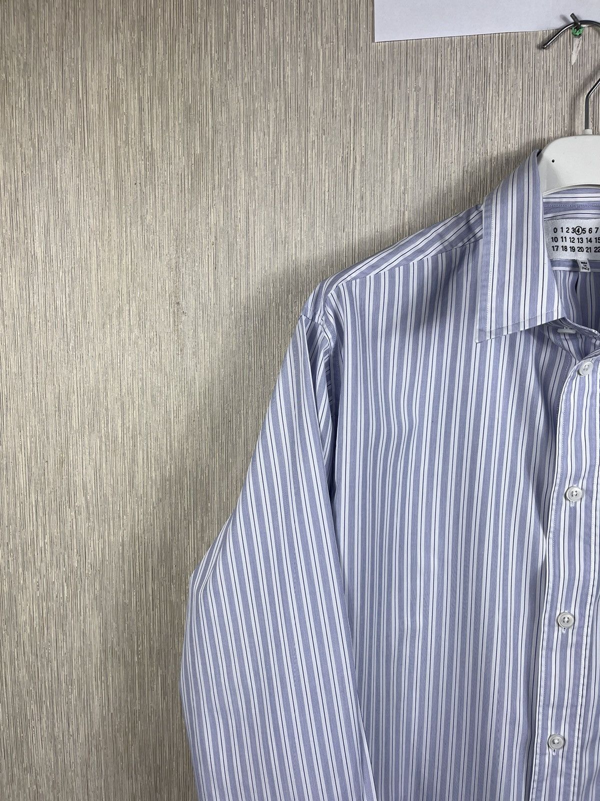 Designer × Maison Margiela Maison Margiela line 4 oversized striped shirt with pocket Size M / US 6-8 / IT 42-44 - 5 Thumbnail