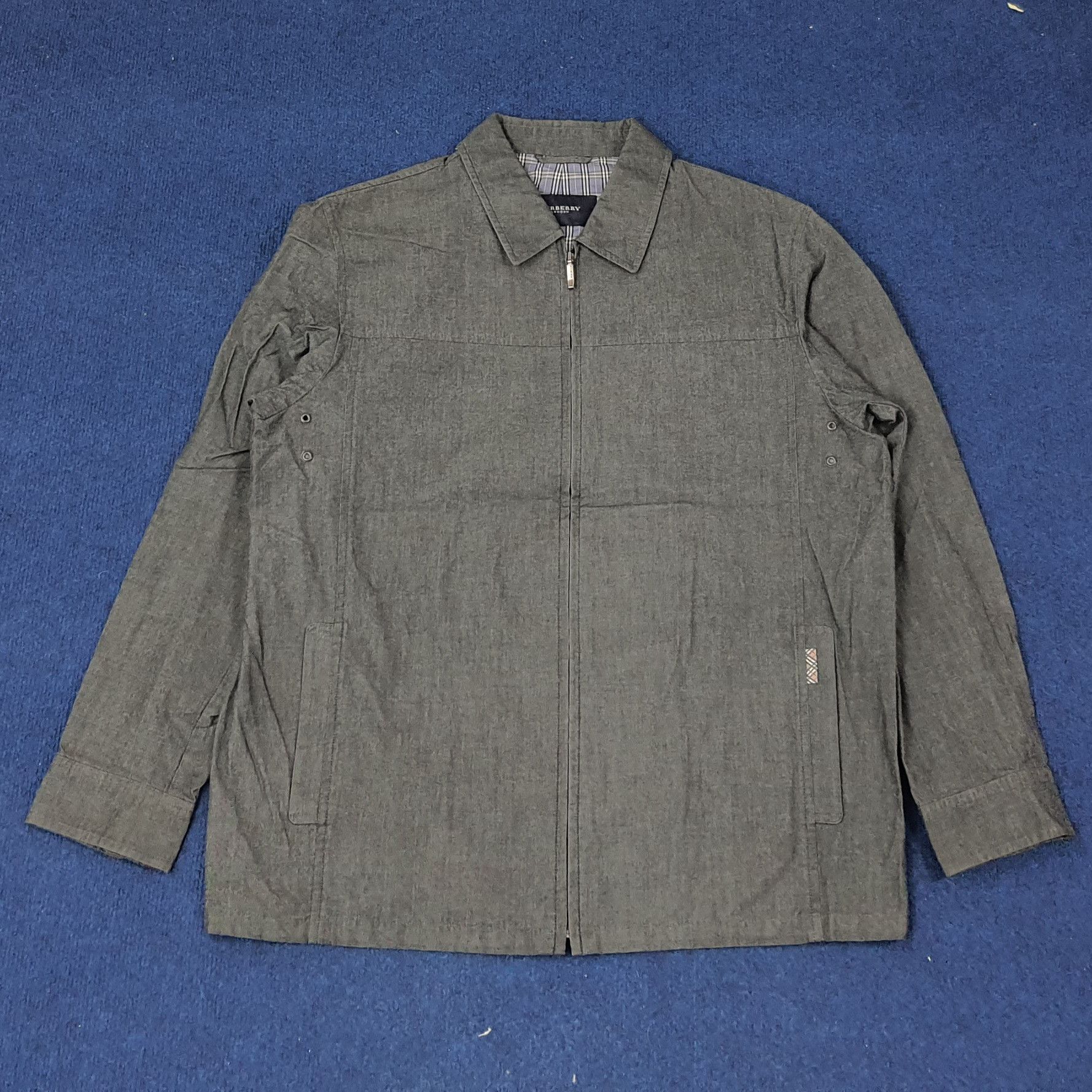 Burberry Vintage Burberry London Designer Zipper Jacket C222N17 Size US L / EU 52-54 / 3 - 4 Thumbnail