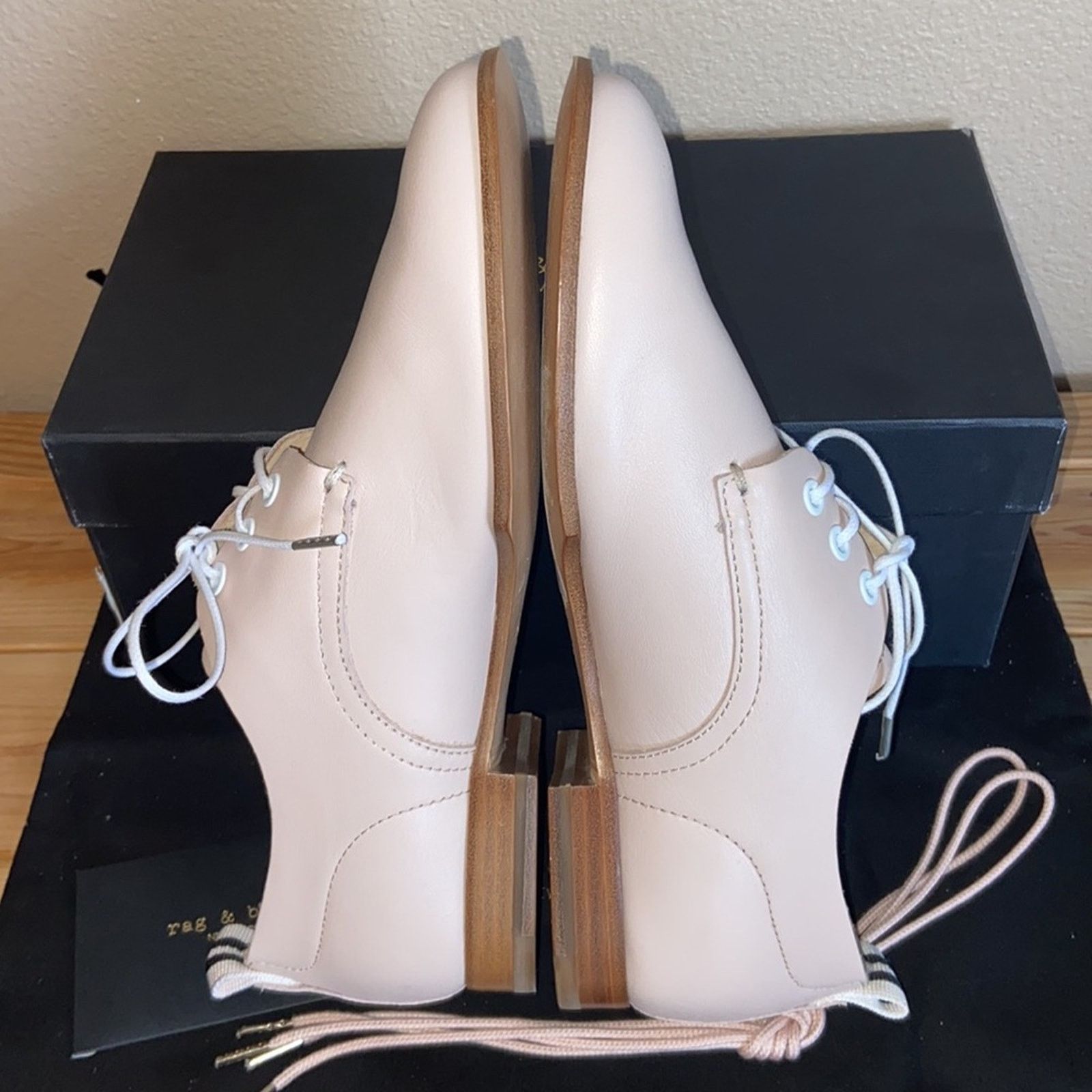 Rag & Bone NEW! rag & bone AUDREY 39.5 9.5 Pink Leather Loafer Oxford Size US 9.5 / IT 39.5 - 5 Thumbnail