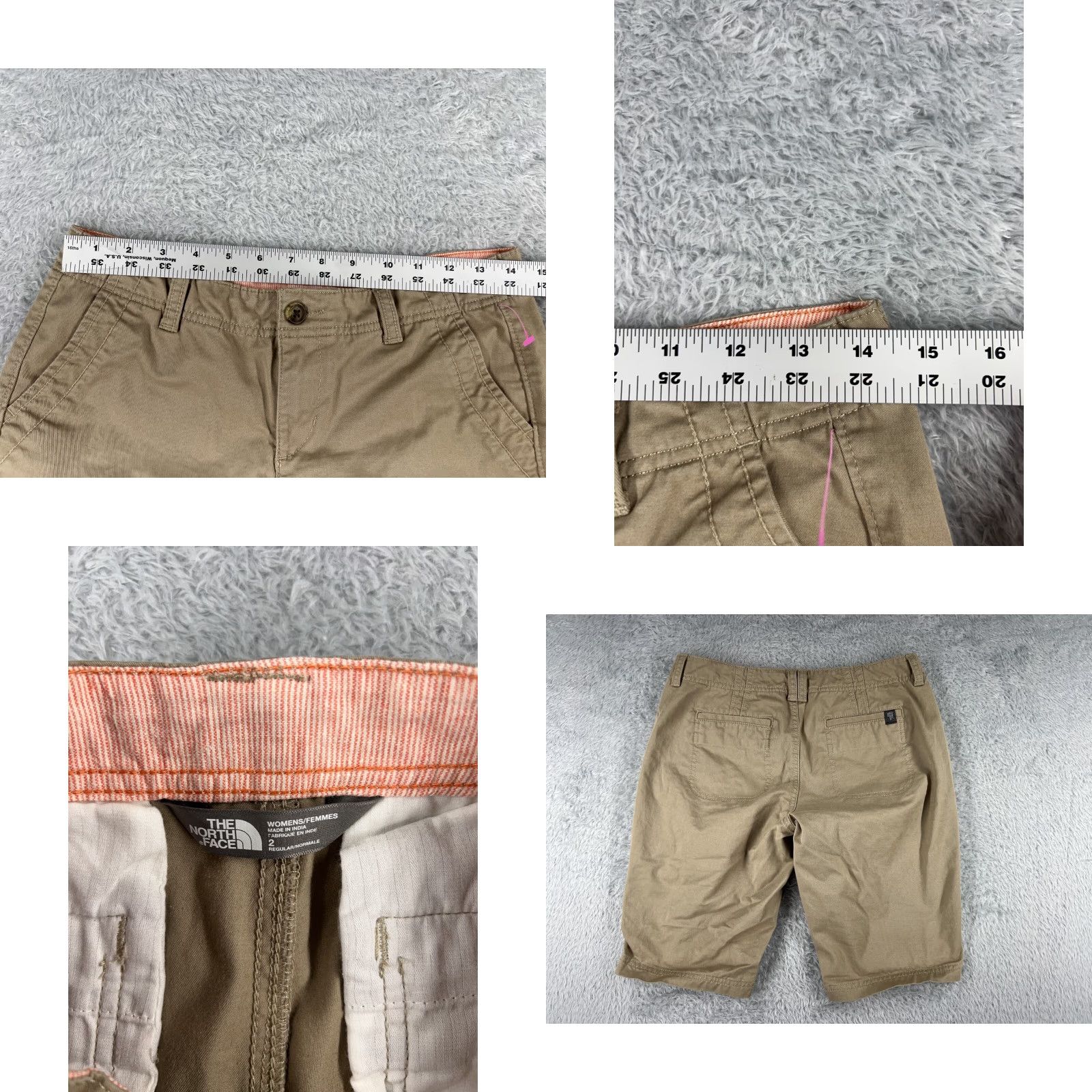 The North Face The North Face Shorts Women 2 Beige Cotton Blend Chino Hiking Camping 28x10 Size 26" / US 2 / IT 38 - 9 Thumbnail