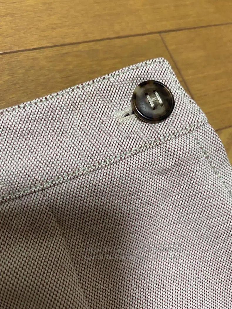 Hermes Hermes Cotton Double-Sided H-Button Skirt Size 42" / US 20 - 4 Thumbnail