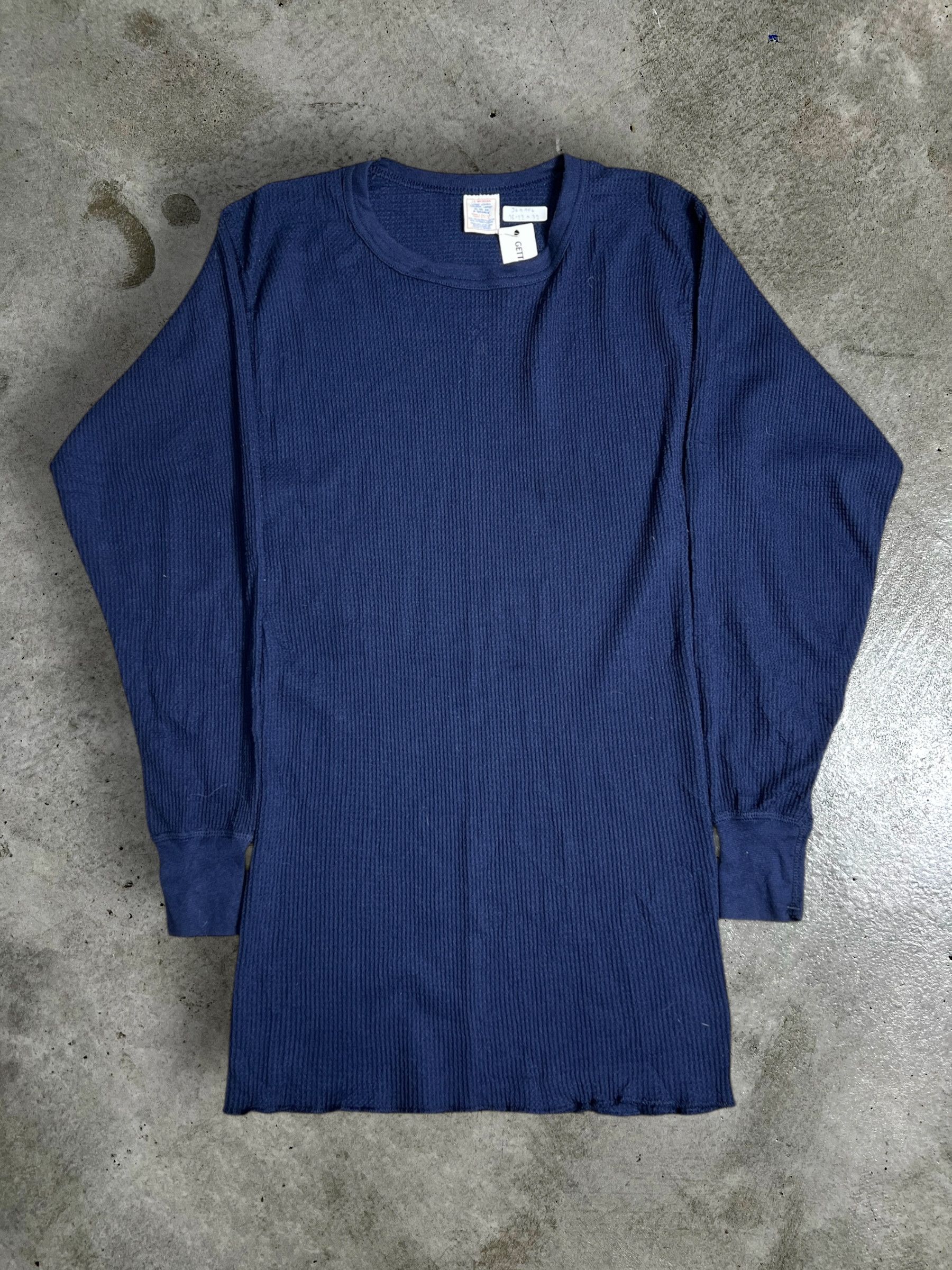 Vintage VTG J.E. Morgan L/S Waffle Knit Thermal Shirt (XL) JKA406 Size US XL / EU 56 / 4 - 1 Thumbnail