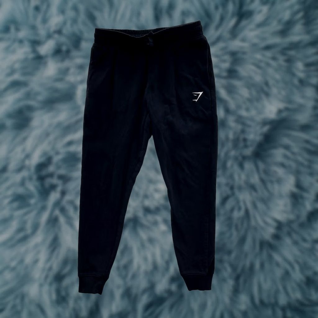 Gymshark Sweatpants Men M Black Jogger Athletic Training Comfy Activewear Casual Pants Sports Athleisure Logo, Men's (Size 31)