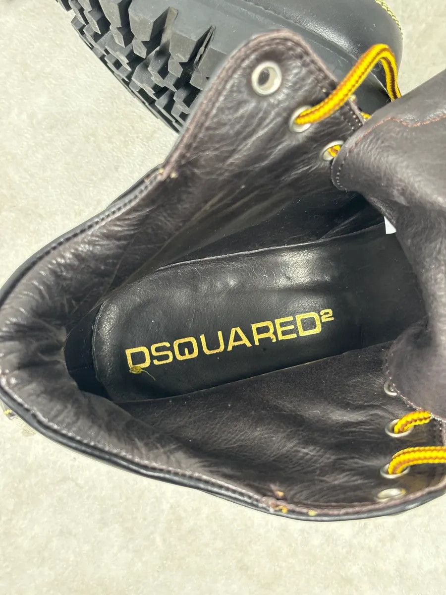 Dsquared2 2000s Dsquared2 Black Leather Contrast Stitch Boots Size US 8 / EU 41 - 16 Thumbnail