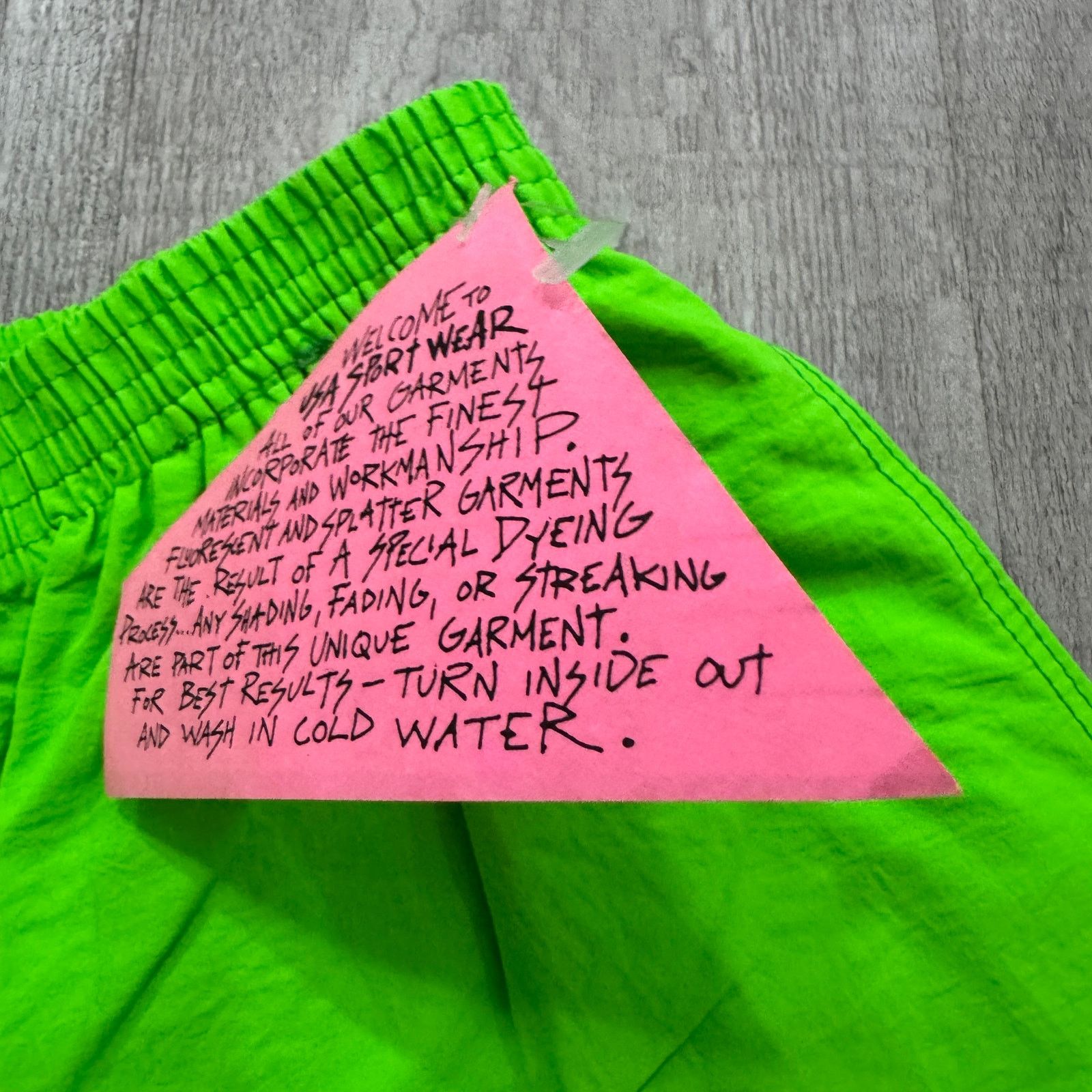 Vintage NEW Vintage USA Sport Surf Shorts Mens Small Green 80s Size US 26 / EU 42 - 5 Thumbnail