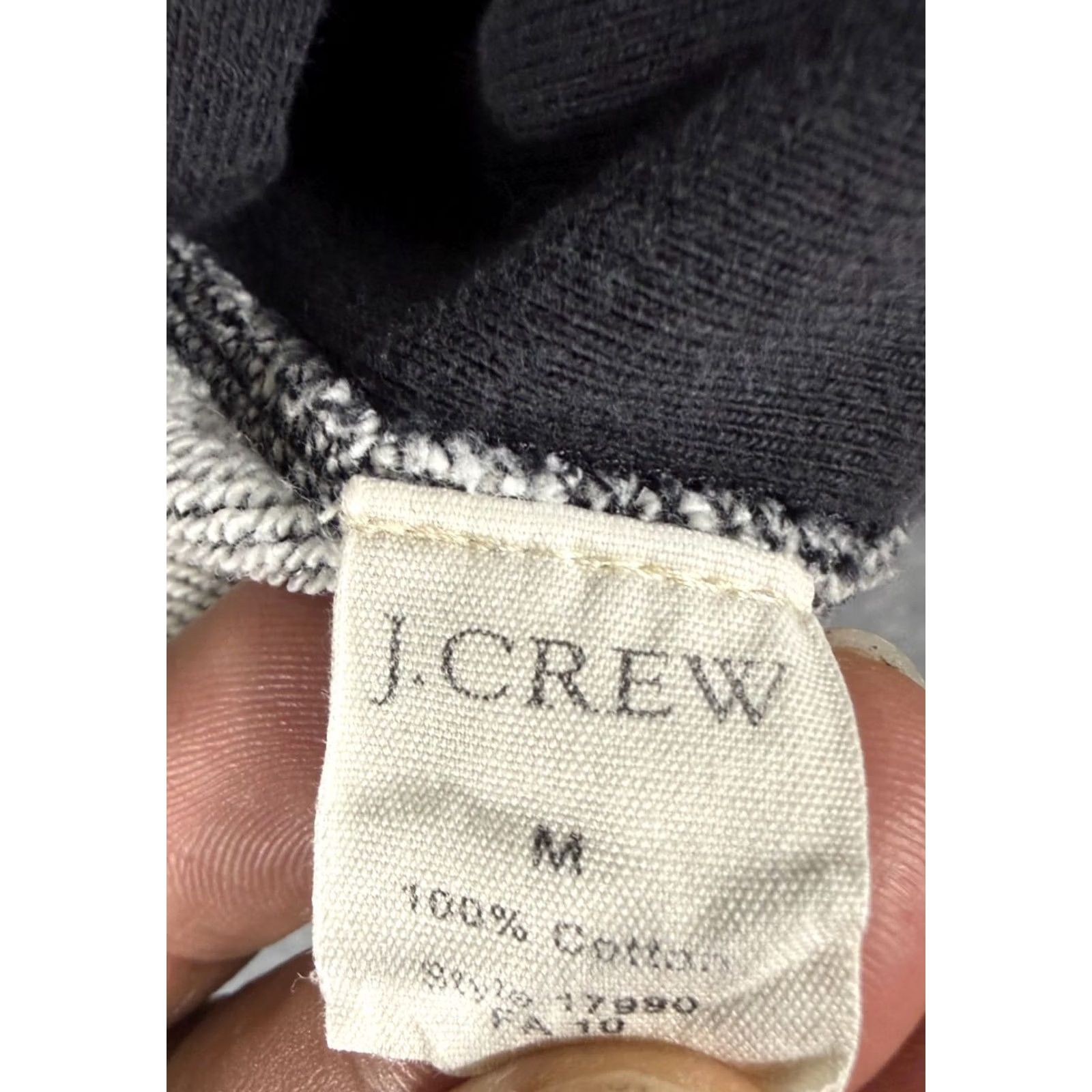 J.Crew J.CREW Sweatshirt Mens M Heather Gray Pullover Crew Neck Fleece Thermal 90s Vintage Regular Clothing Mens Size US M / EU 48-50 / 2 - 6 Thumbnail