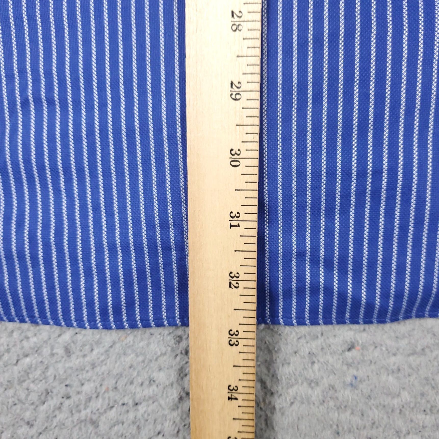 Tommy Hilfiger TOMMY HILFIGER Shirt Blue Striped Casual Button-Up Long Sleeve Mens XL Size US XL / EU 56 / 4 - 4 Thumbnail