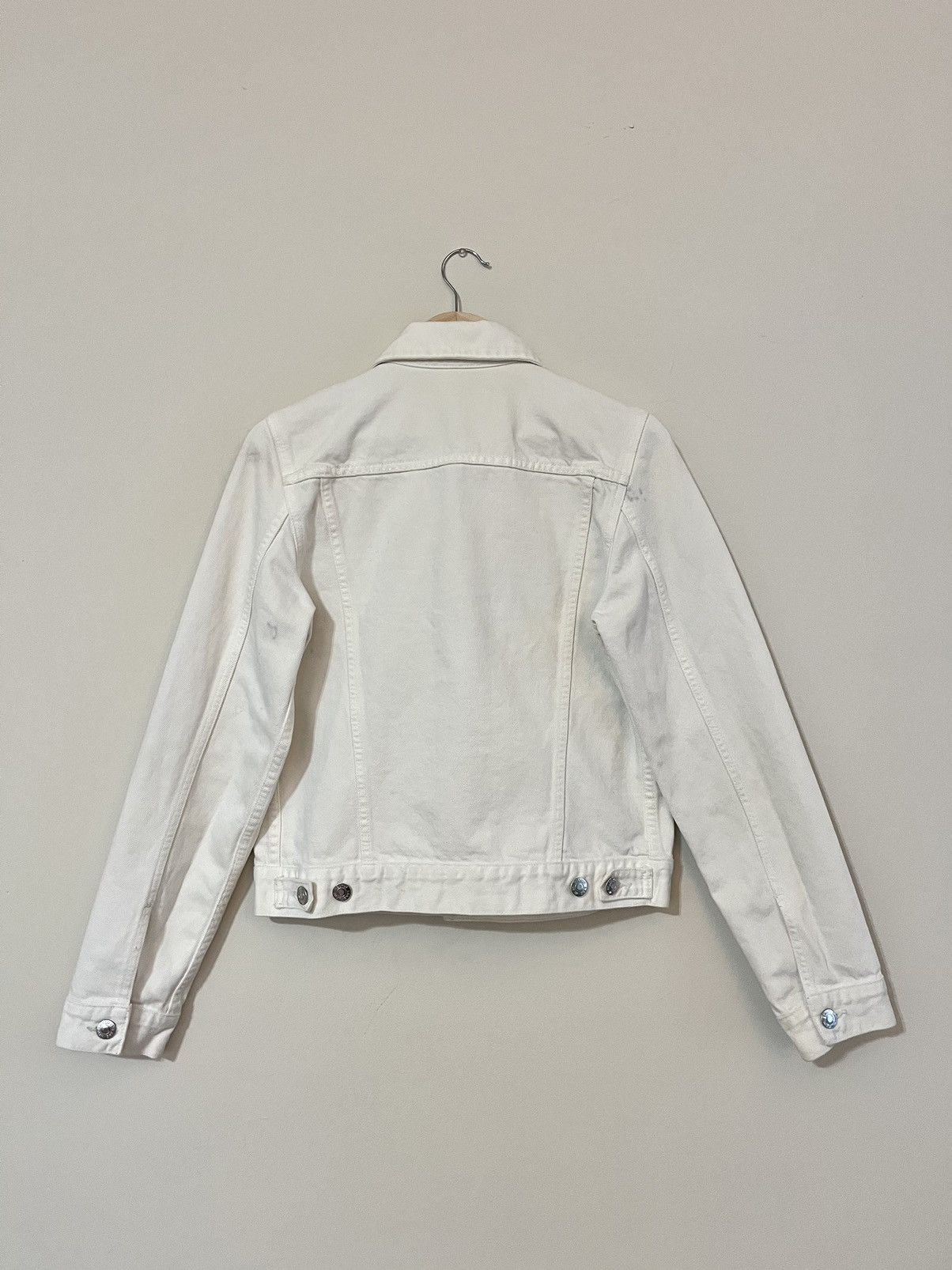 Helmut Lang Vintage Helmut Lang Women’s White Square Shoulder Jacket Size M / US 6-8 / IT 42-44 - 2 Thumbnail