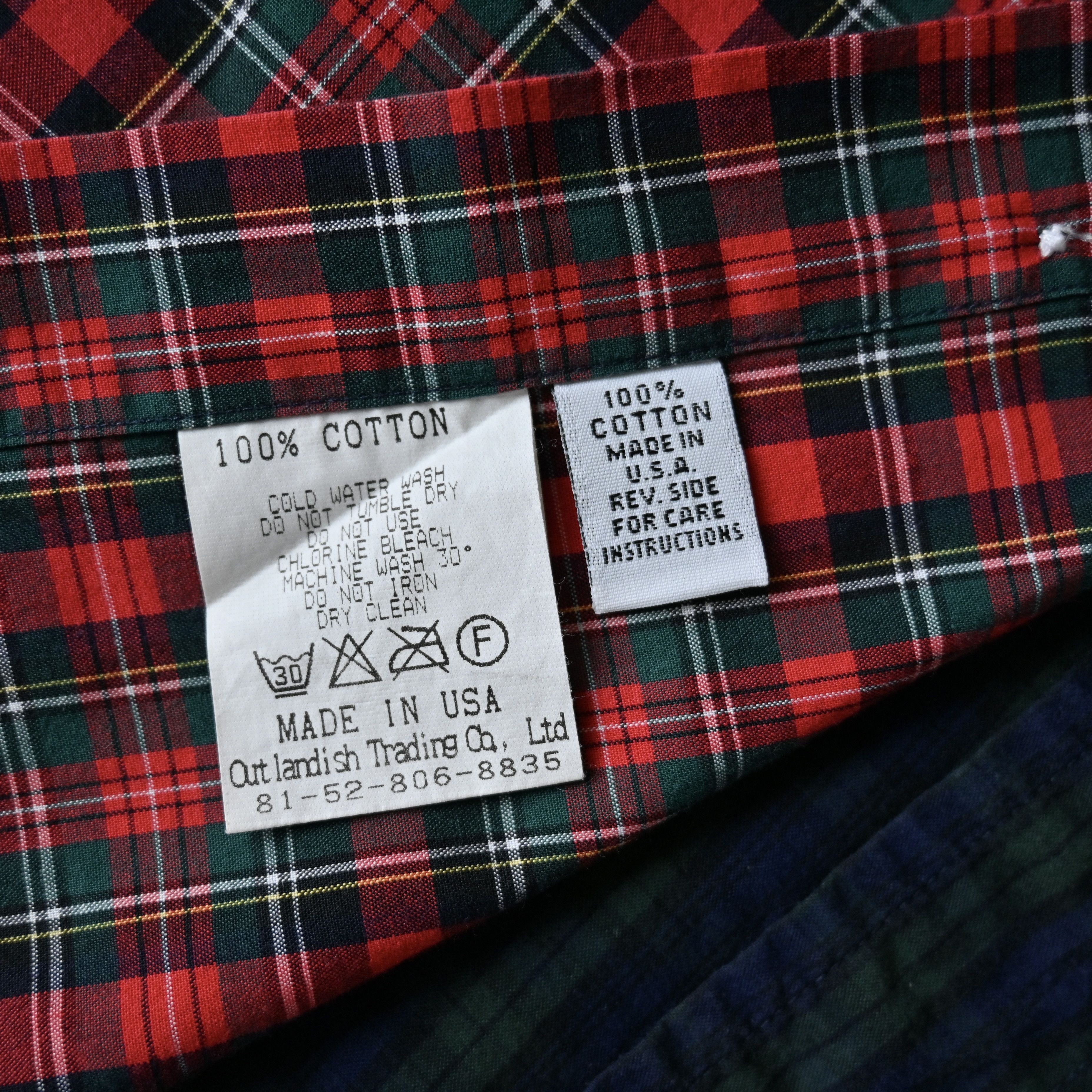 Vintage VTG 2000s KEATON CHASE crazy plaid BD shirt made in USA Size US S / EU 44-46 / 1 - 12 Thumbnail