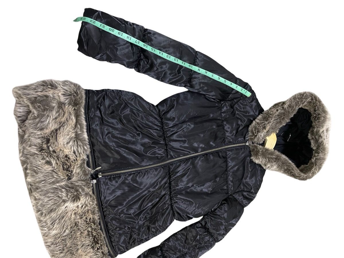 Jean Paul Gaultier Junior Gaultier Girls Black Faux Fur Trim Winter Coat Jacket Size S / US 4 / IT 40 - 16 Thumbnail