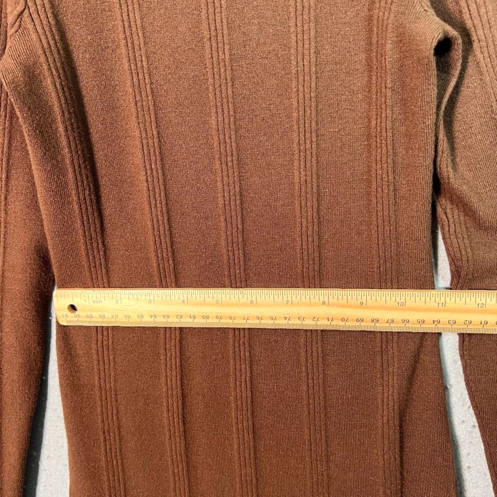 L'AGENCE L'AGENCE Brown Ribbed Turtleneck Sweater Dress Womens XS Size XS Long Sleeve Knit Bodycon Casual Pullover Vintage N/A Size XS / US 0-2 / IT 36-38 - 6 Thumbnail