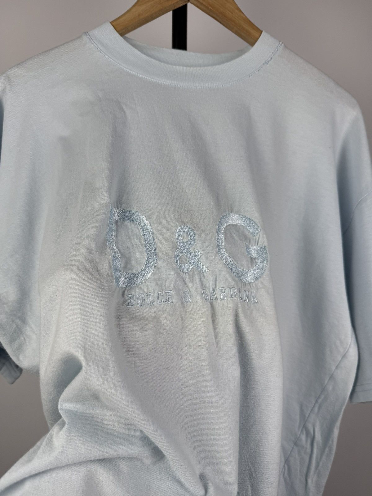 Dolce & Gabbana × Vintage Dolce Gabbana Faded Distressed T-shirt oversized Big Logo Size US L / EU 52-54 / 3 - 6 Thumbnail