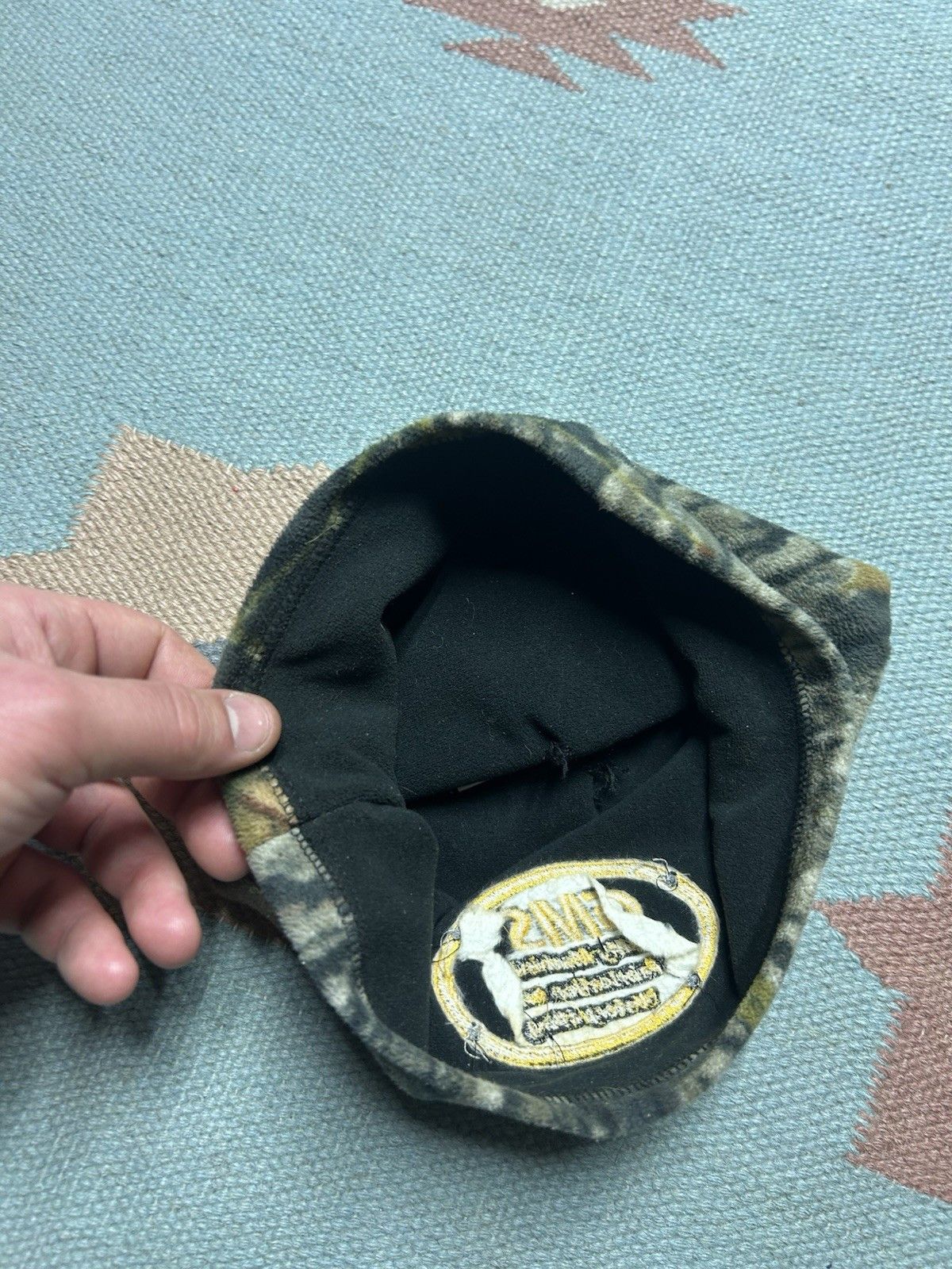 Vintage fleece camo beanie GMS quality machining fabricatio realtree Size ONE SIZE - 4 Thumbnail