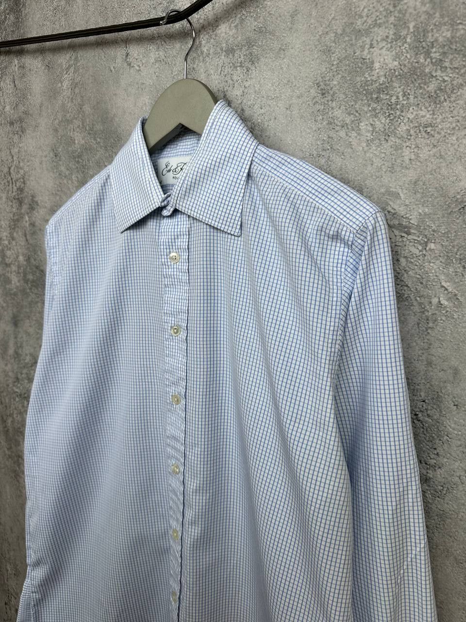 Ede & Ravenscroft Ede & Ravenscroft Button Up Dress Shirt Oxford Micro Check Size US L / EU 52-54 / 3 - 5 Thumbnail