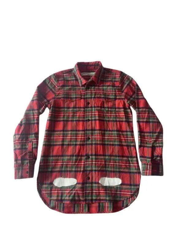 Off-White Off-White Red Plaid Printed Shirt 0079 Size US M / EU 48-50 / 2 - 1 Thumbnail