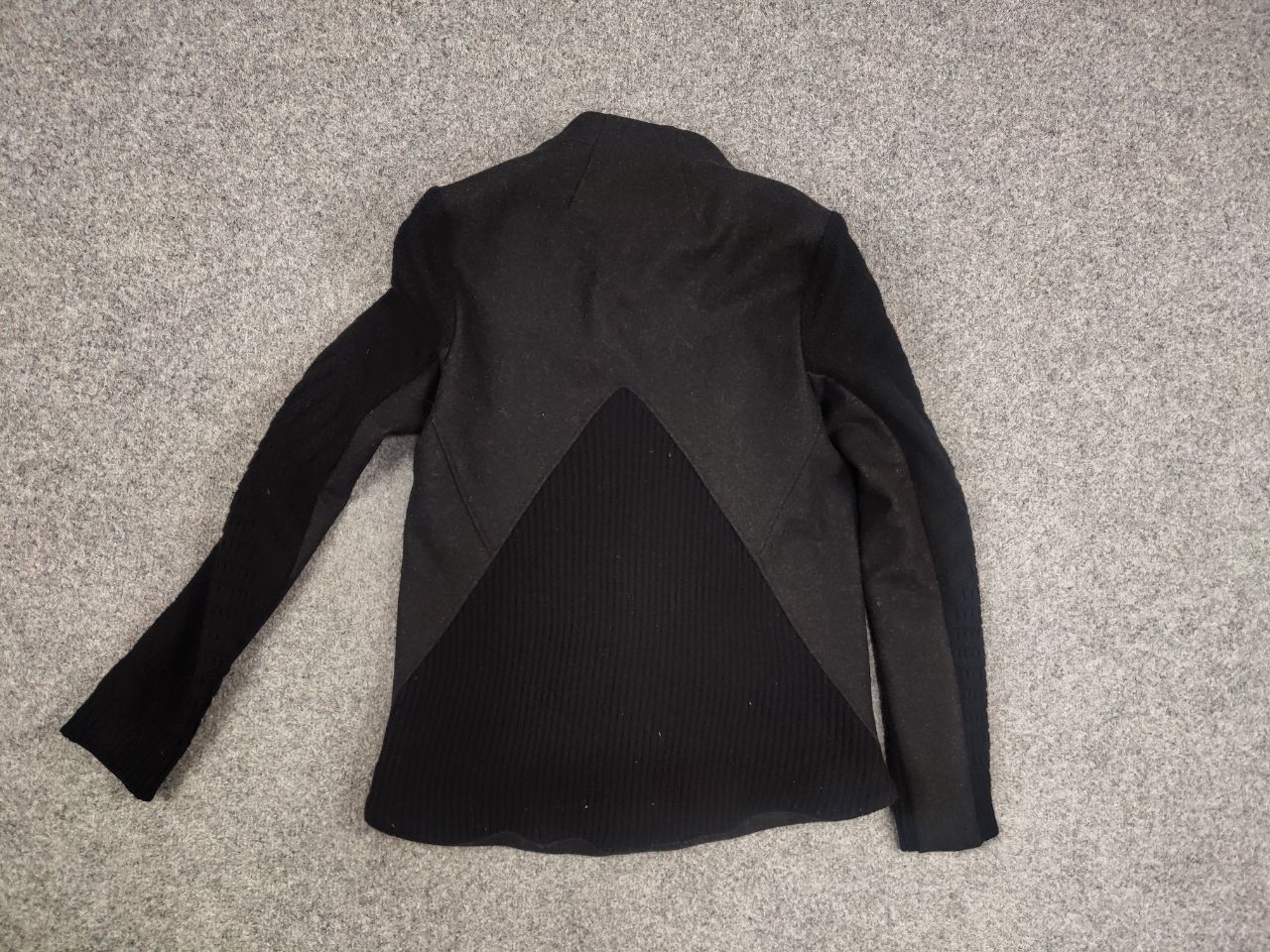 Helmut Lang Helmut Lang Asymmetric combined knit fabric Womens jacket Size S / US 4 / IT 40 - 14 Thumbnail