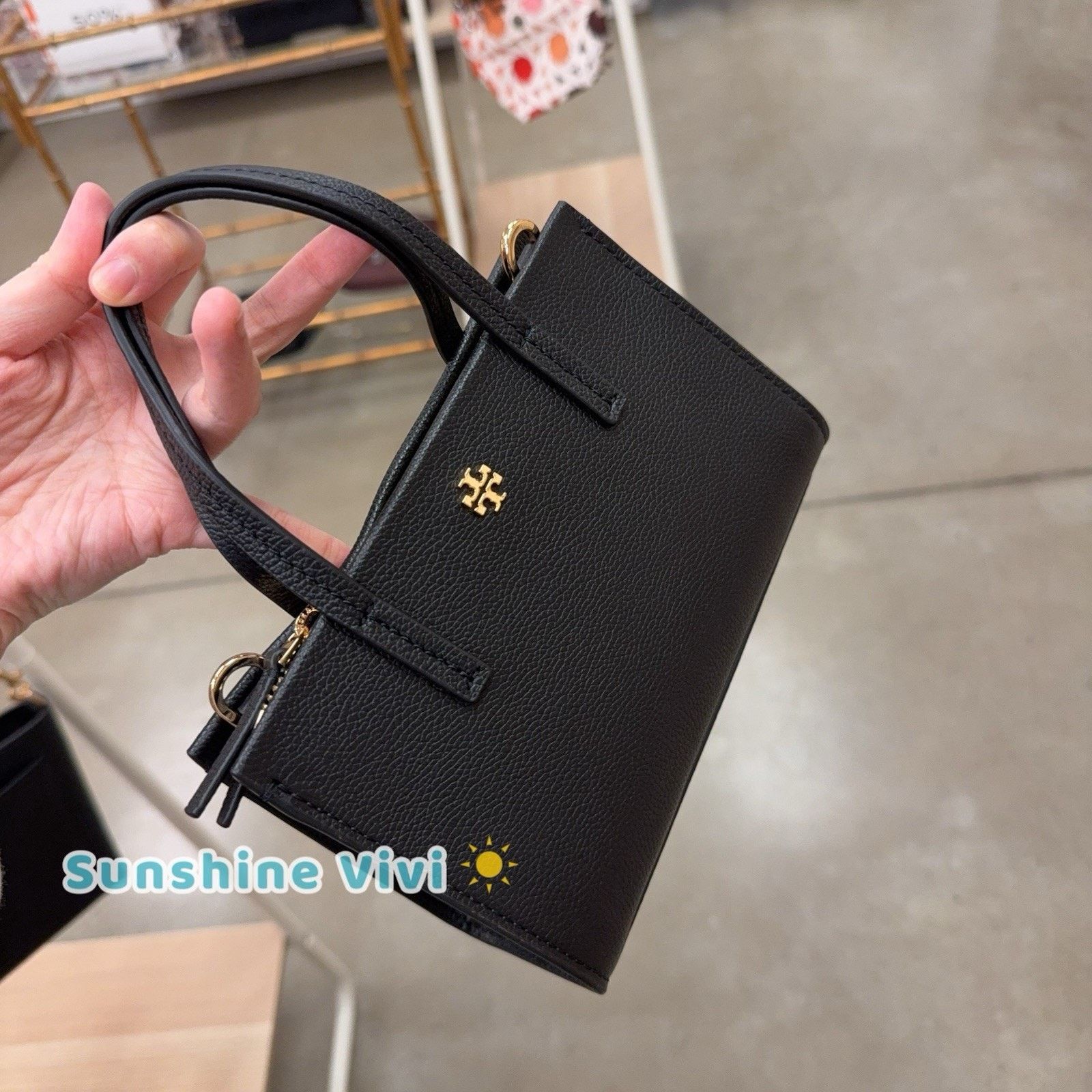 Tory Burch NWT Tory Burch Blake Mini Tote 175949 Crossbody Black Size ONE SIZE - 1 Thumbnail