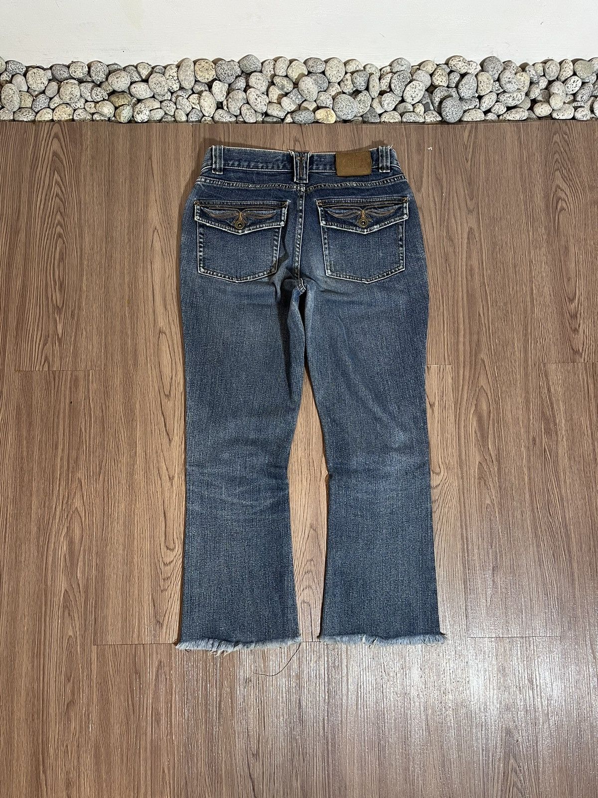 RRL Ralph Lauren × Vintage Washed vintage lauren by ralph lauren studded flare denim Size US 29 - 2 Thumbnail