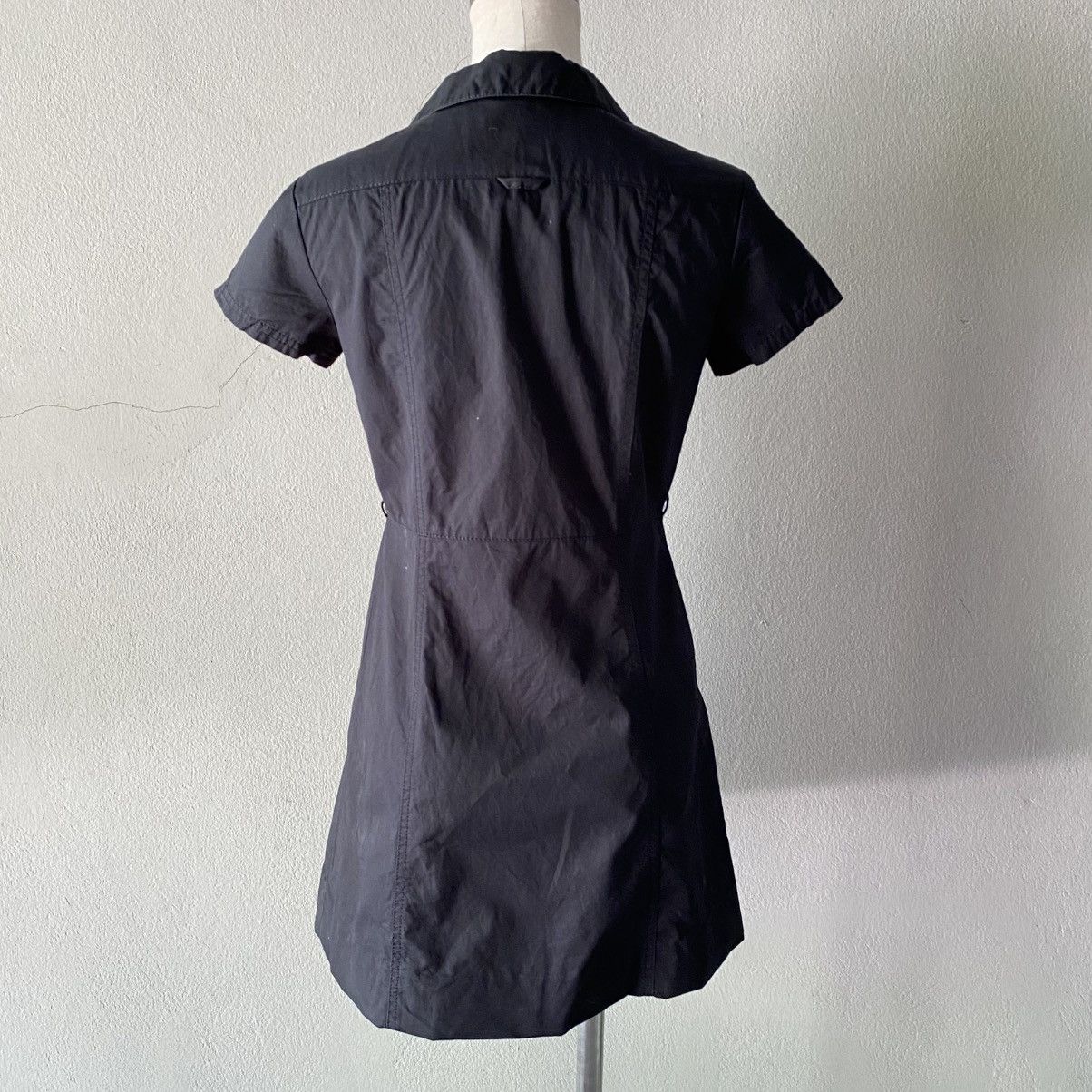 Burberry BURBERRY Black Short-Sleeve Shirt Dress Size S / US 4 / IT 40 - 2 Thumbnail