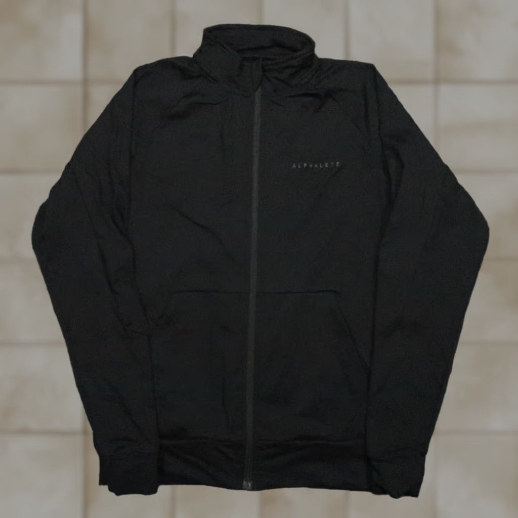 Vintage Alphalete Jacket Mens Small Black Full Zip Pockets Training Track Size US S / EU 44-46 / 1 - 1 Thumbnail