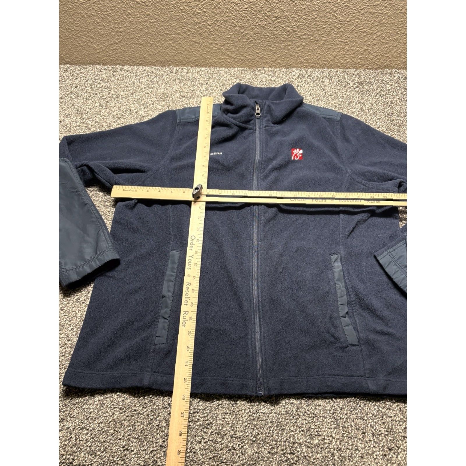 Vintage Chick-Fil-A Jacket Adult XL Navy Fleece Full-Zip Oobe Team Style Employee Size US XL / EU 56 / 4 - 5 Thumbnail