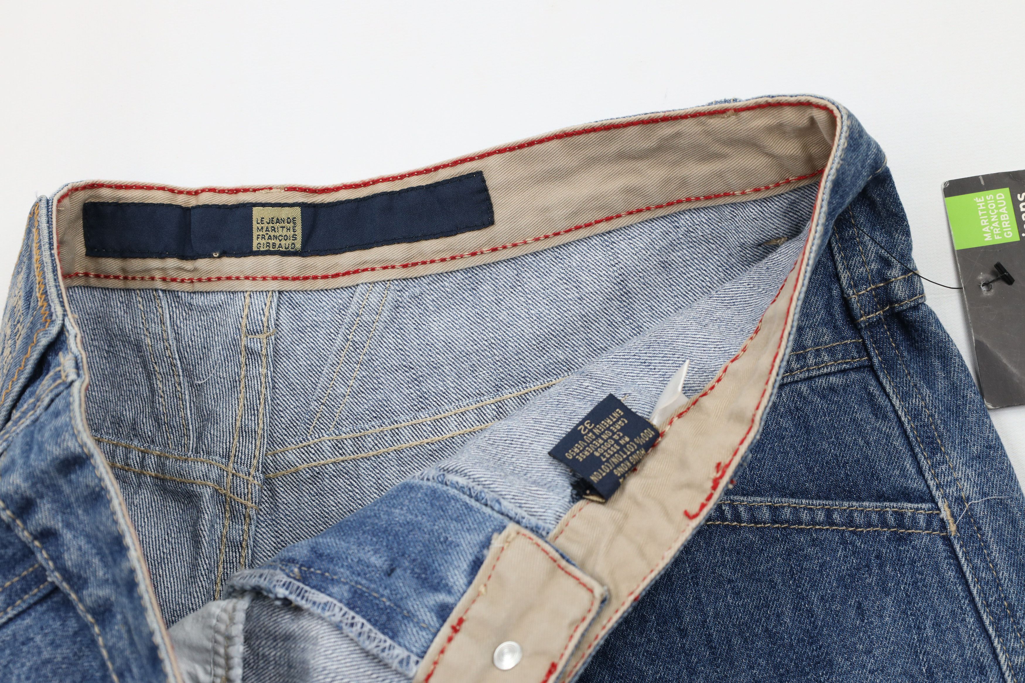 Marithe + Francois Girbaud × Vintage Deadstock Vintage Marithe Francois Girbaud Denim Jean Shorts Size US 32 / EU 48 - 6 Thumbnail